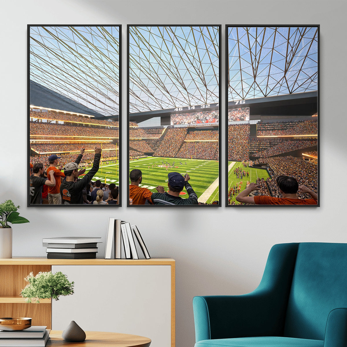 81960112-MGV-CV-36X24 - Cleveland Browns Stadium Wall Art Canvas Print