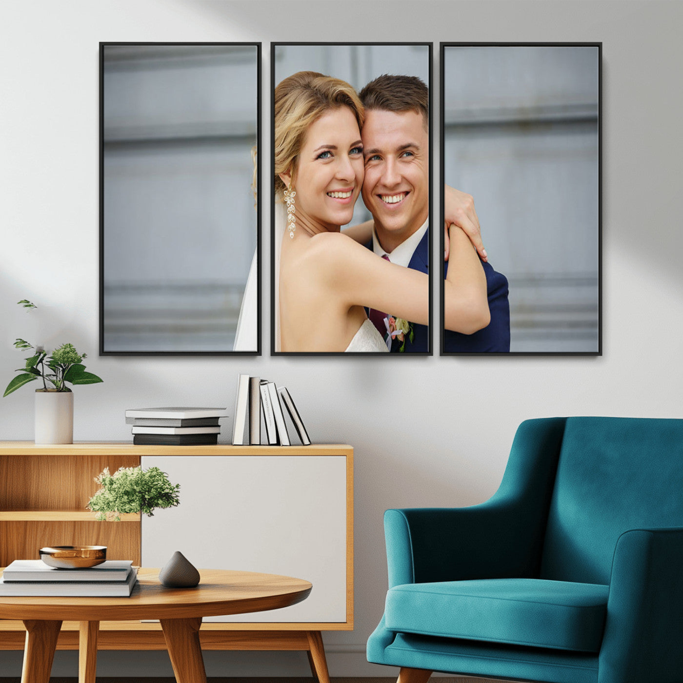 MGV-FC-48X32-3P - Create Your Own Photo Framed Canvas Print - Custom Personalized Wall Art Print for Gift
