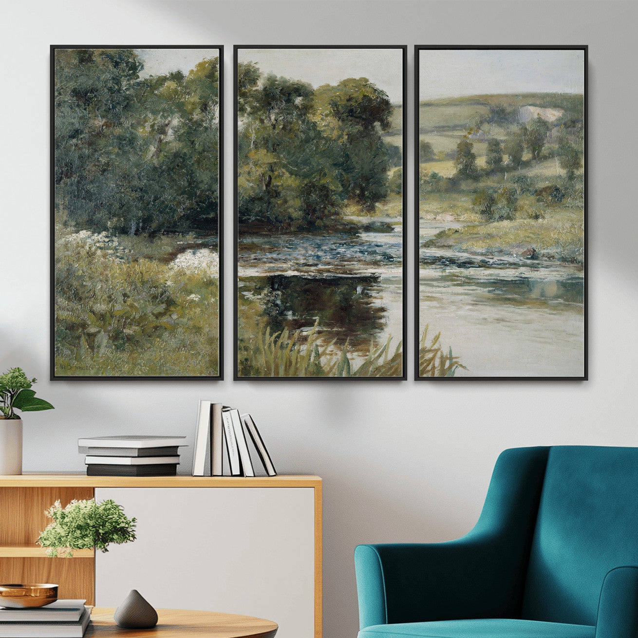 63256010-MGV-CV-36X24 - Edward Mitchell Bannister Streamside Wall Art Canvas Print