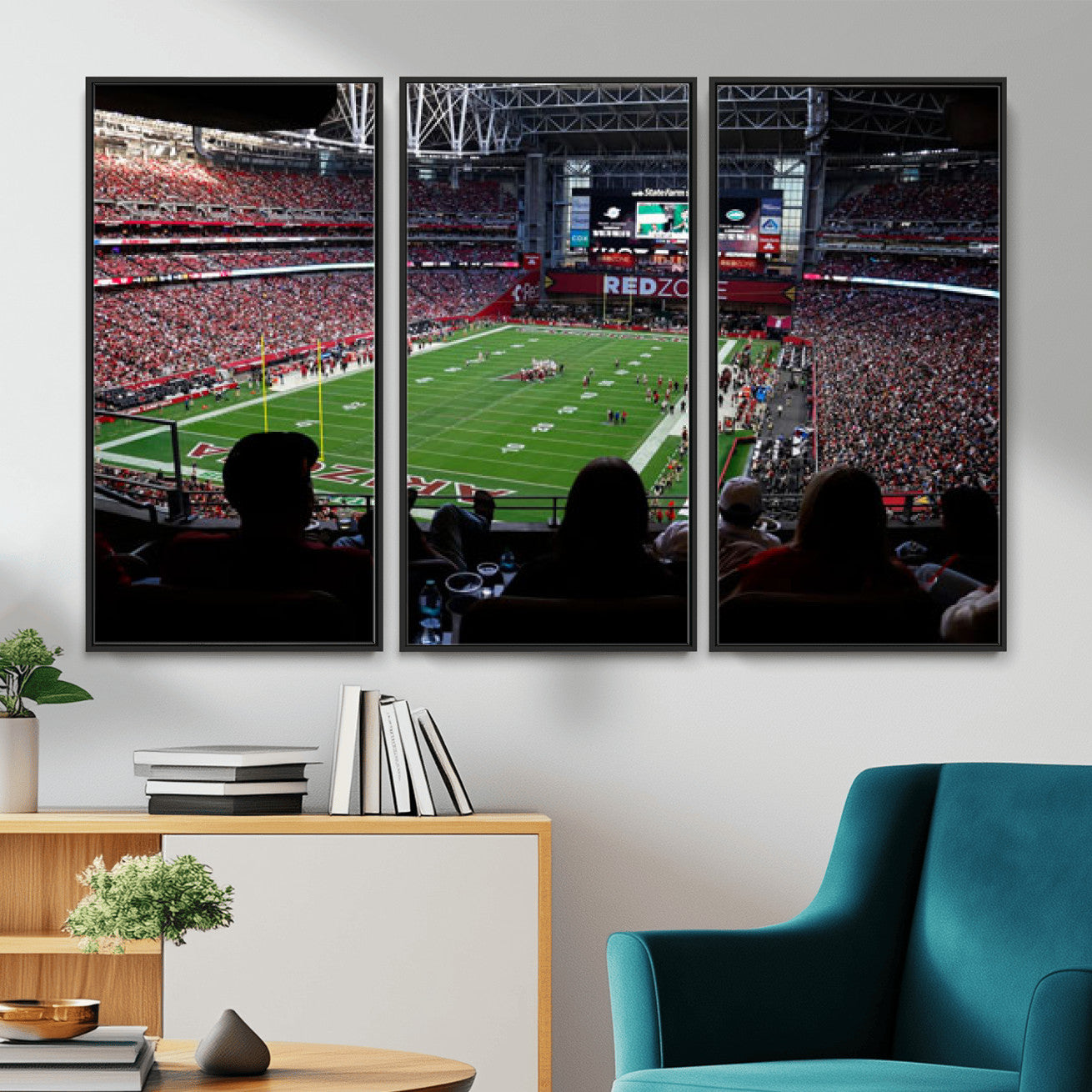 84196298-MGV-CV-36X24 - State Farm Stadium Canvas Wall Art, Arizona Cardinals Football Stadium Print, Glendale NFL Arena Photography Artwork
