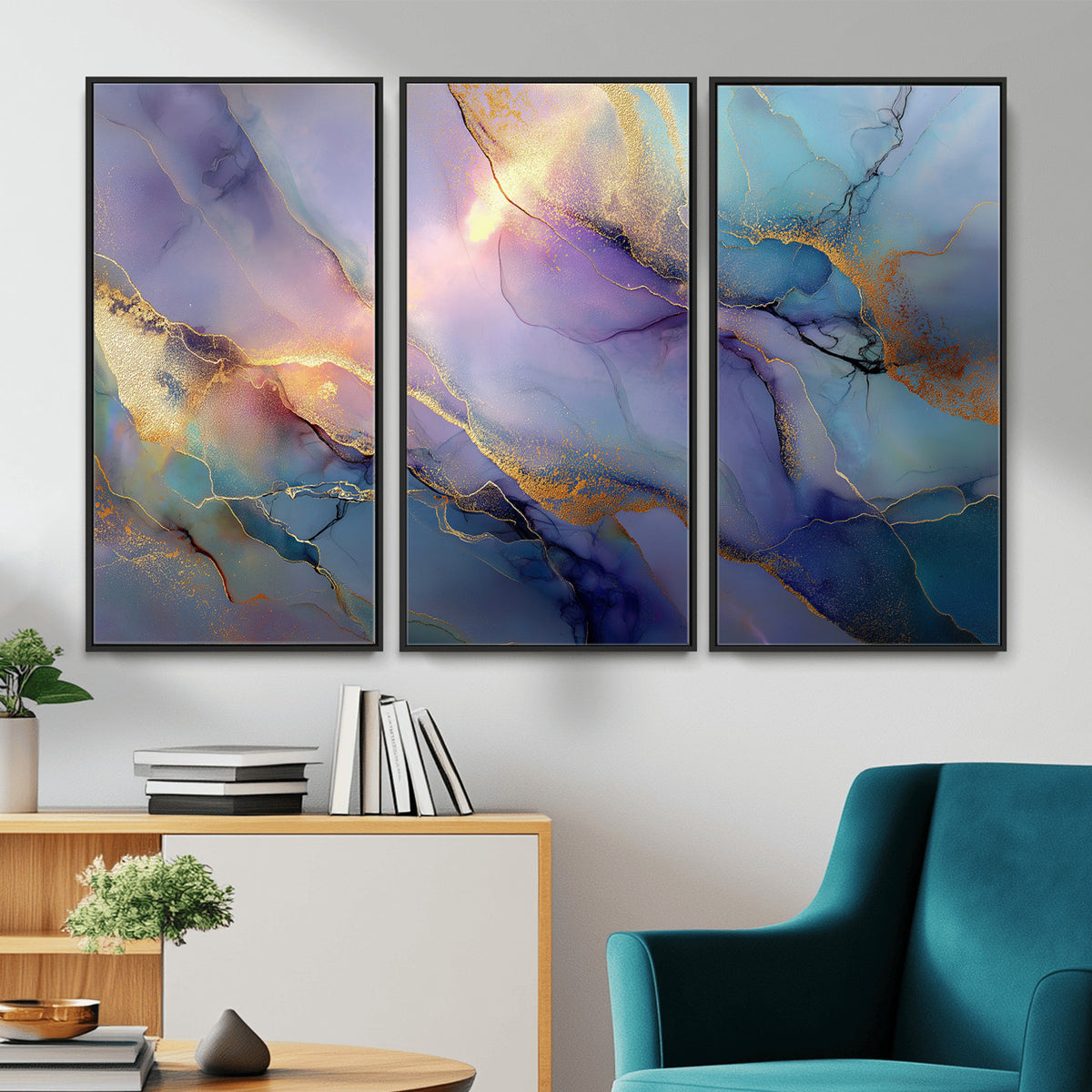 50939878-MGV-CV-36X24 - Colorful Abstract Canvas Wall Art Print, Vibrant Popup Color Art Print