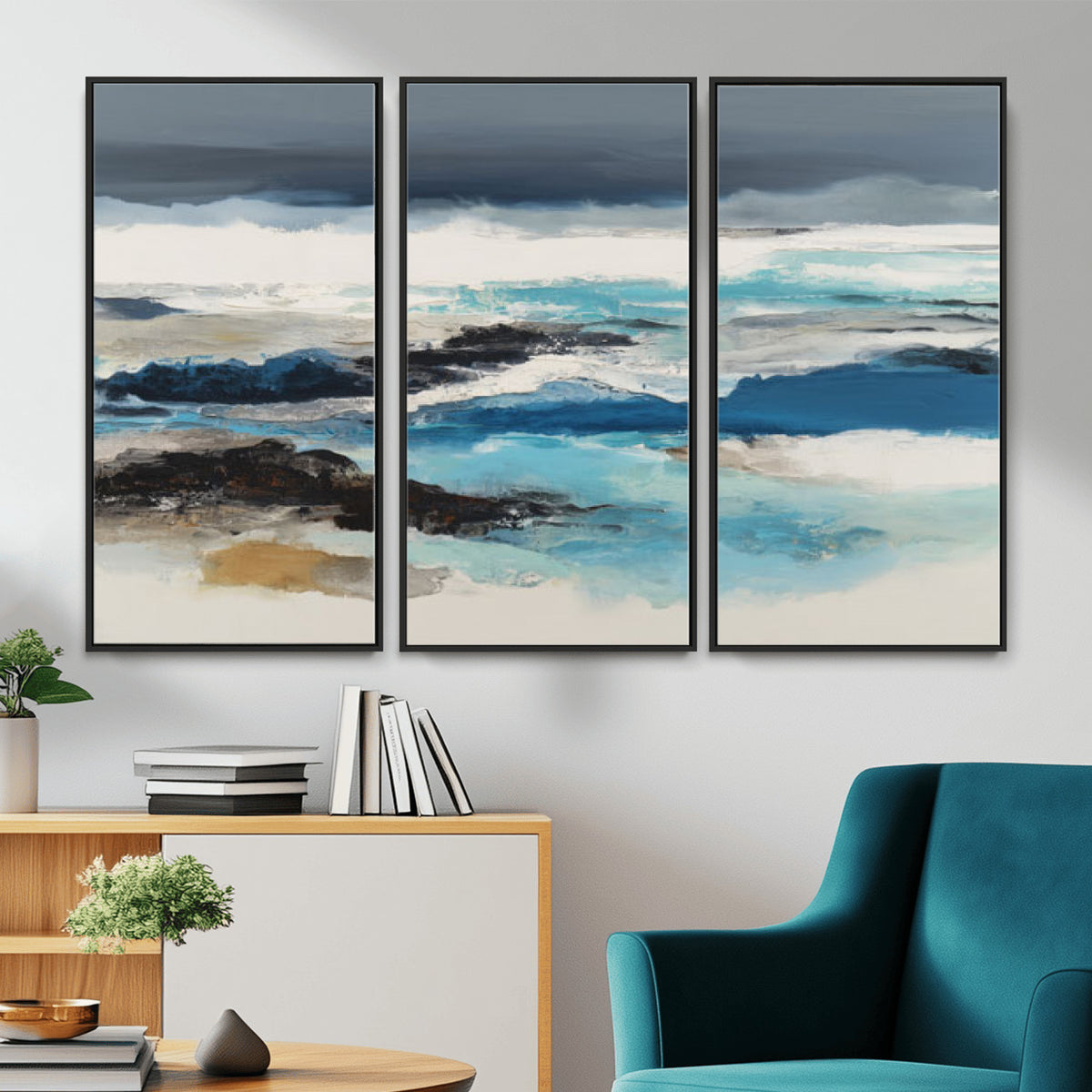 53645131-MGV-CV-36X24 - Extra Large Abstract Wall Art Canvas Print