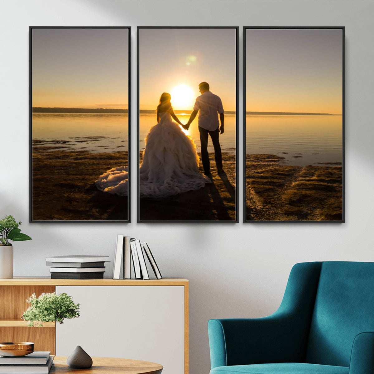 CSTM911-MGV-CV-48X32-3P - Personalized Custom Wall Art, Create Your Own Photo Canvas Print, 3 Panel Set