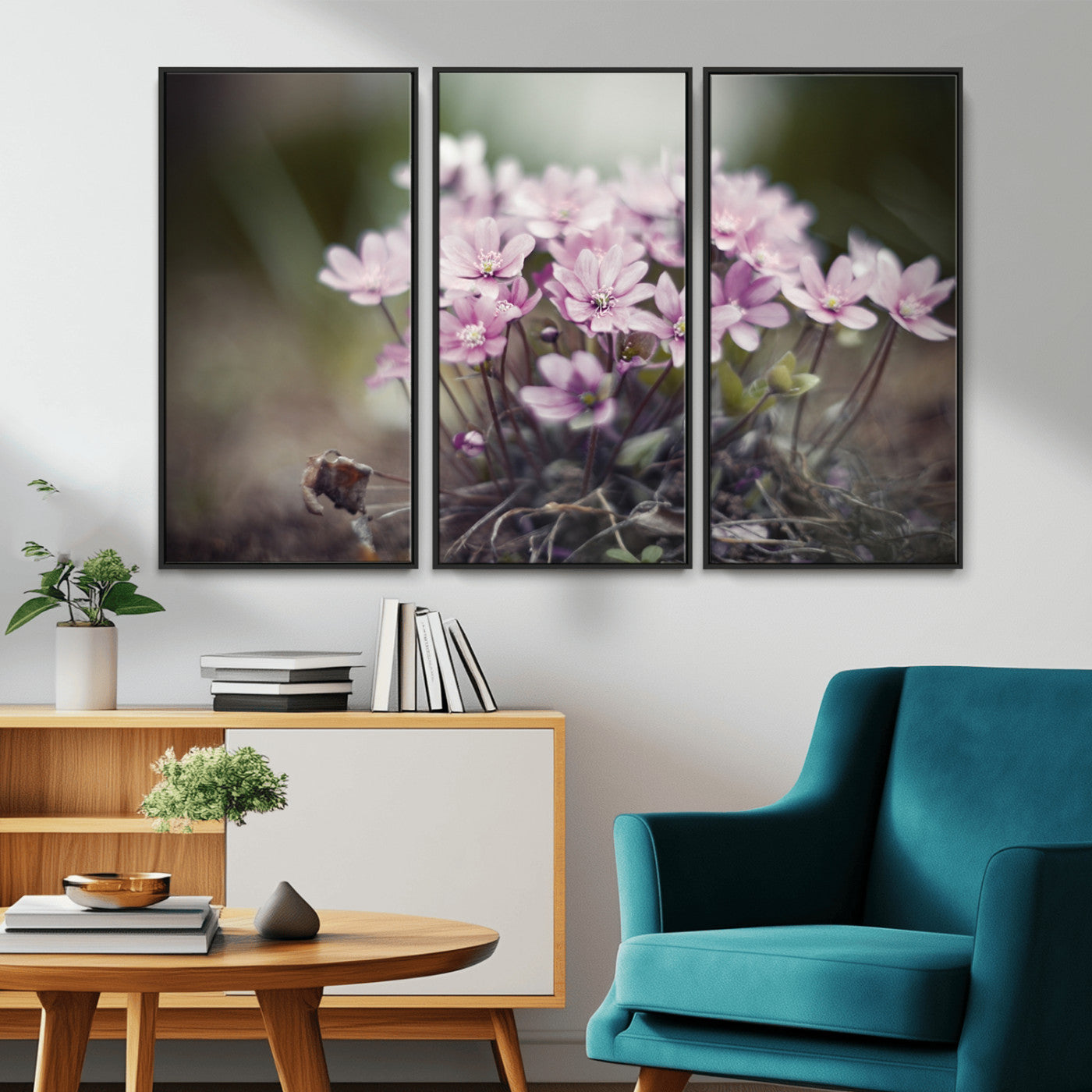 MGV-FC-48X32-3P - Pink Wild Flower Canvas Print
