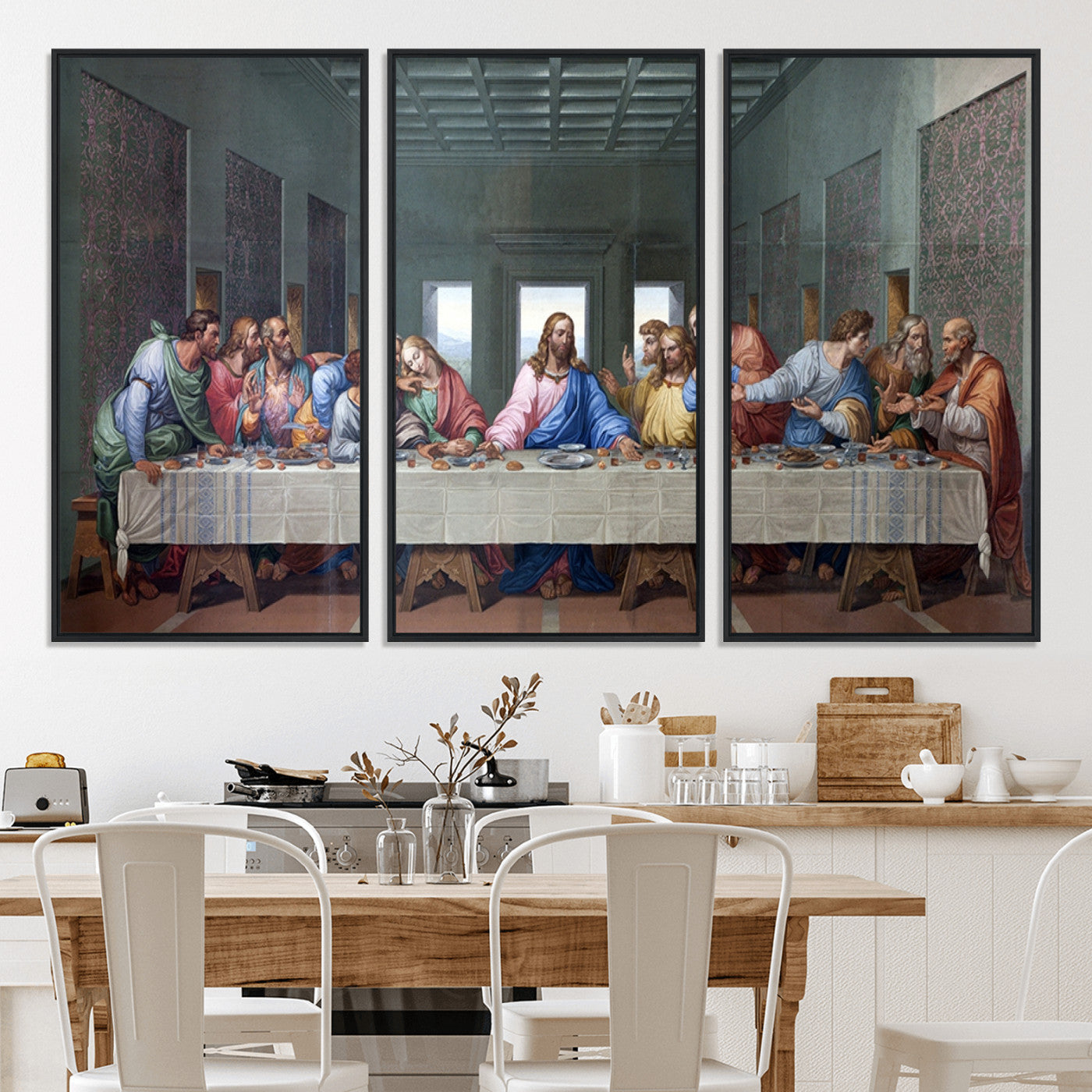 30401-MGV-CV-36X24-The Last Supper Multi Panel Canvas Wall Art