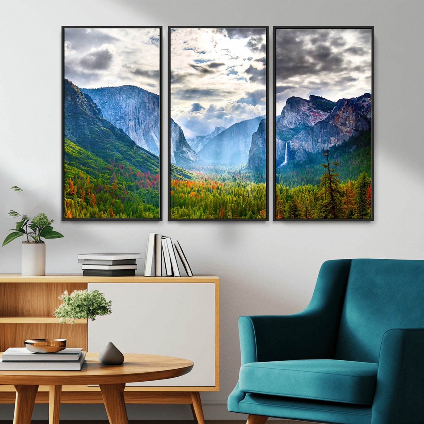 MGV-FC-48X32-3P - Yosemite National Park El Capitan Landscape Wall Art, Yosemite National Park El Capitan Canvas Print