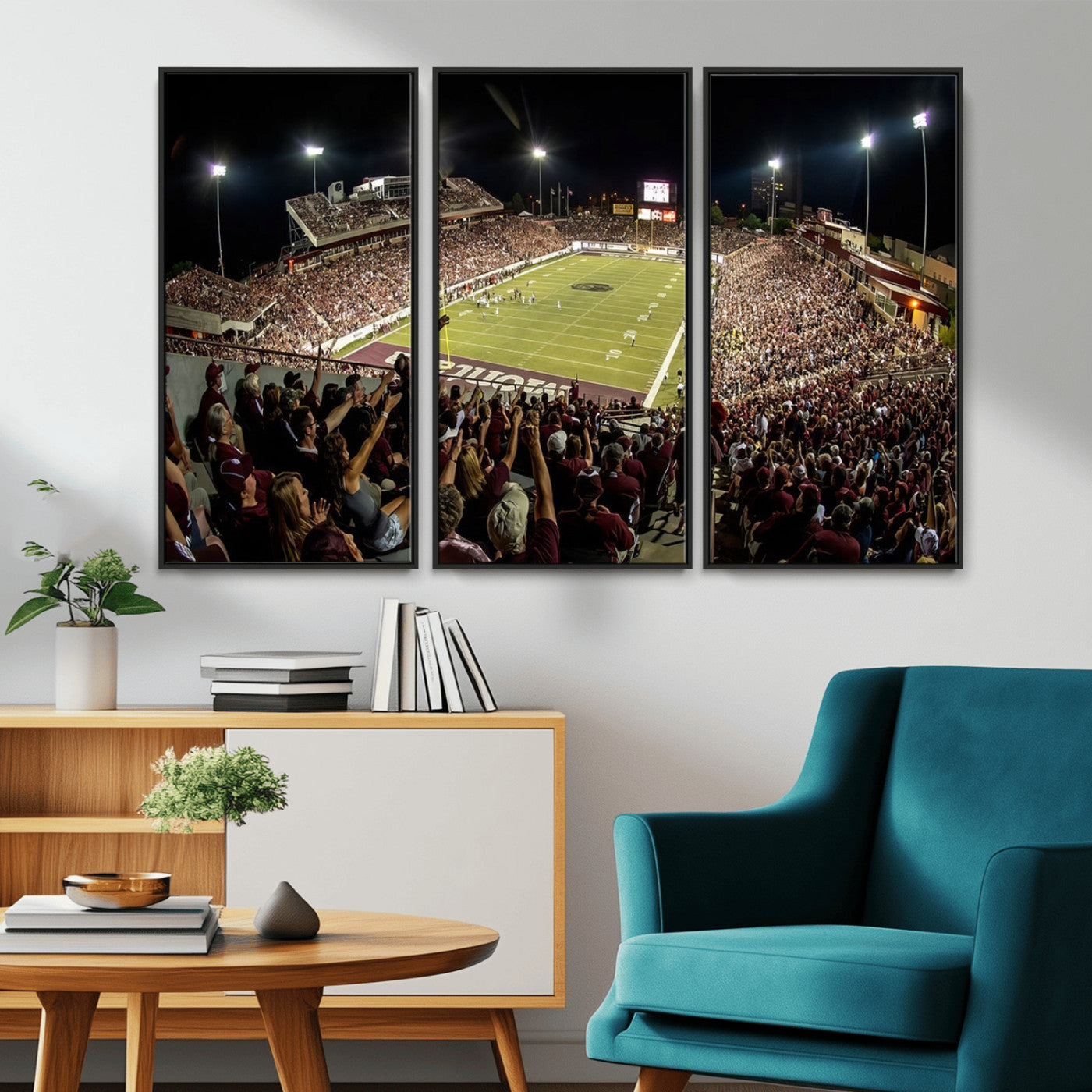 MGV-FC-48X32-3P - Washington-Grizzly Stadium Canvas Print, American Football Wall Art Canvas Print, Stadium Sport Wall