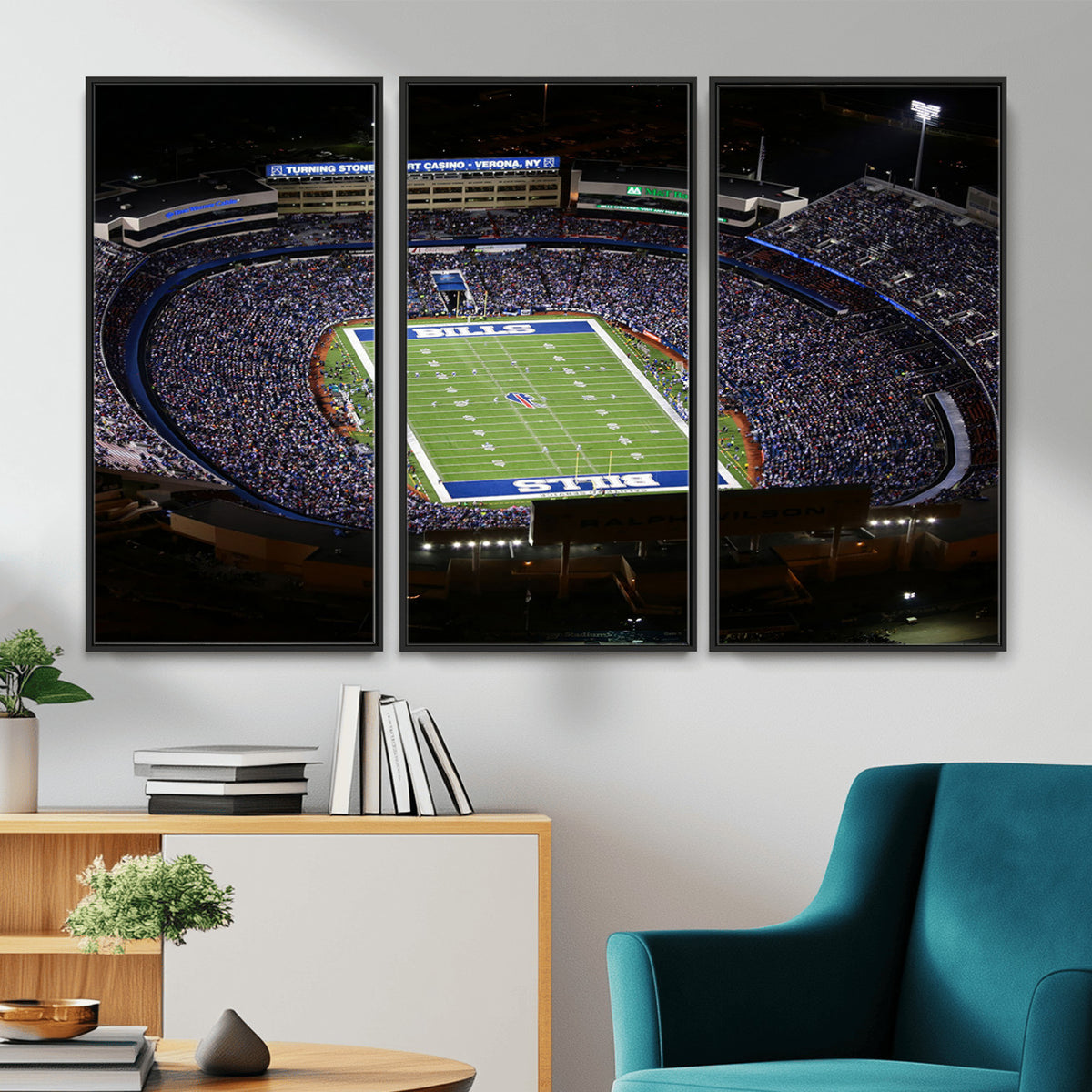 19030-MGV-CV-36X24 - Buffalo Bills NFL Football Team Print, Highmark Stadium