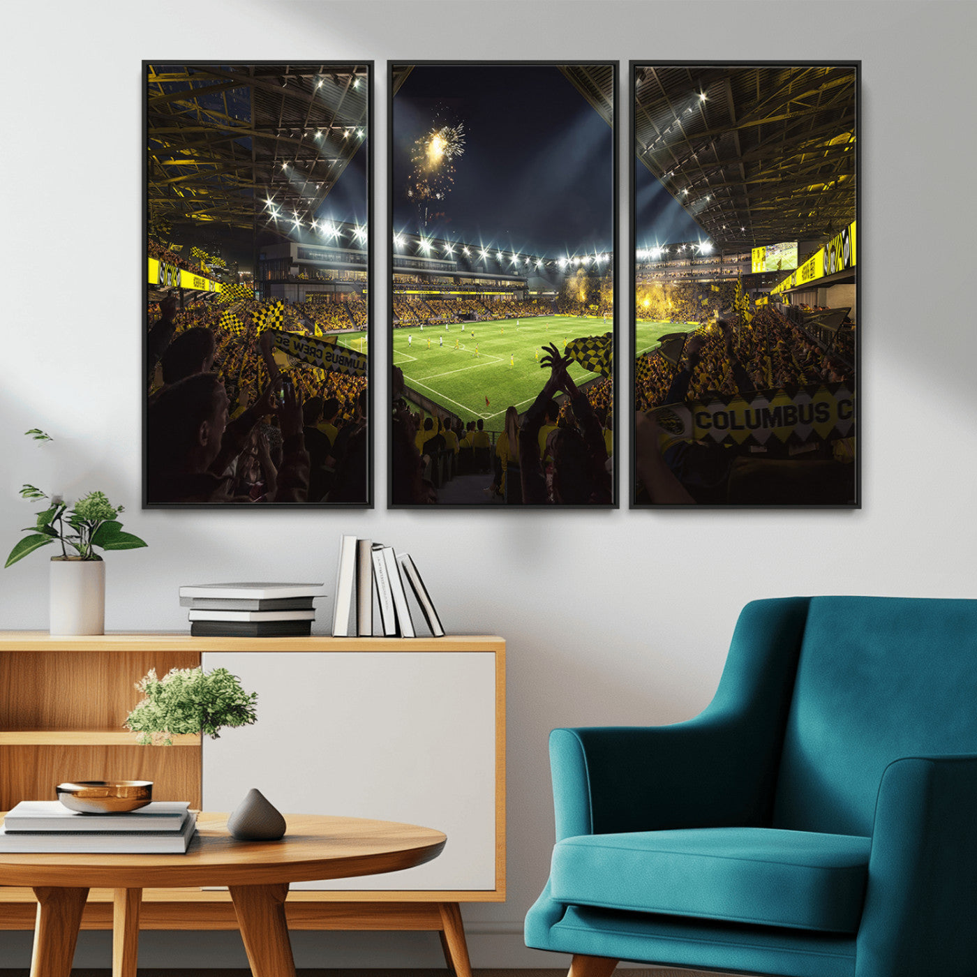 MGV-FC-48X32-3P - Columbus Crew Soccer Team Print - Columbus Crew Stadium Wall Art Canvas Print