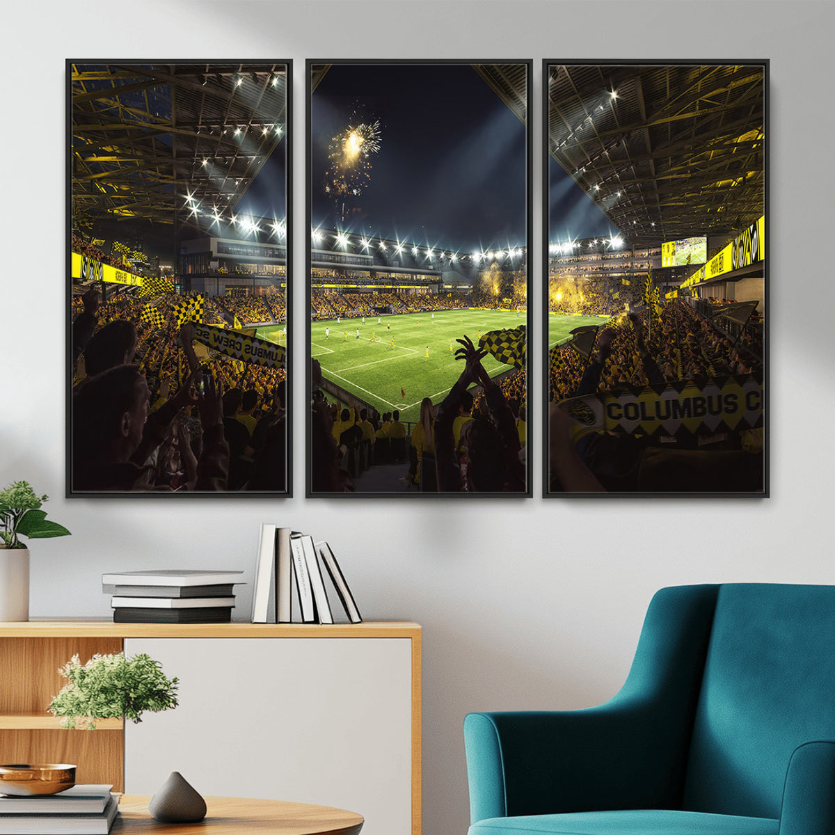 51122-MGV-CV-36X24 - Columbus Crew Soccer Team Print - Columbus Crew Stadium Wall Art Canvas Print