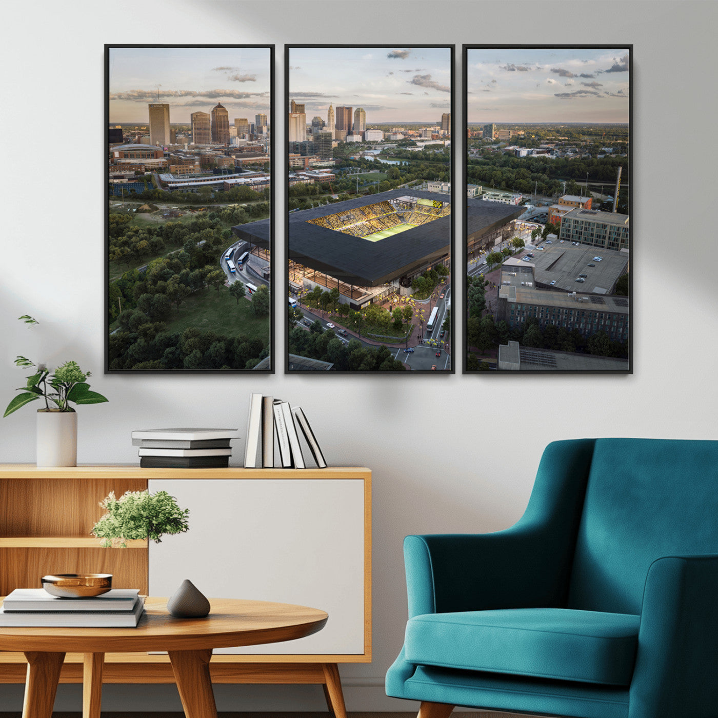 MGV-FC-48X32-3P - Columbus Crew Soccer Team Print - Columbus Crew Stadium Wall Art, Columbus Crew Soccer Wall Art