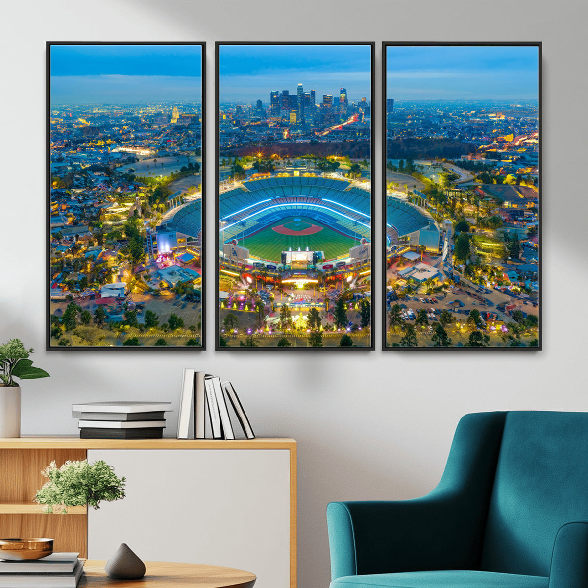 78144-MGV-CV-36X24 - Los Angeles Dodgers Wall Art Canvas, Dodger Stadium Wall Art