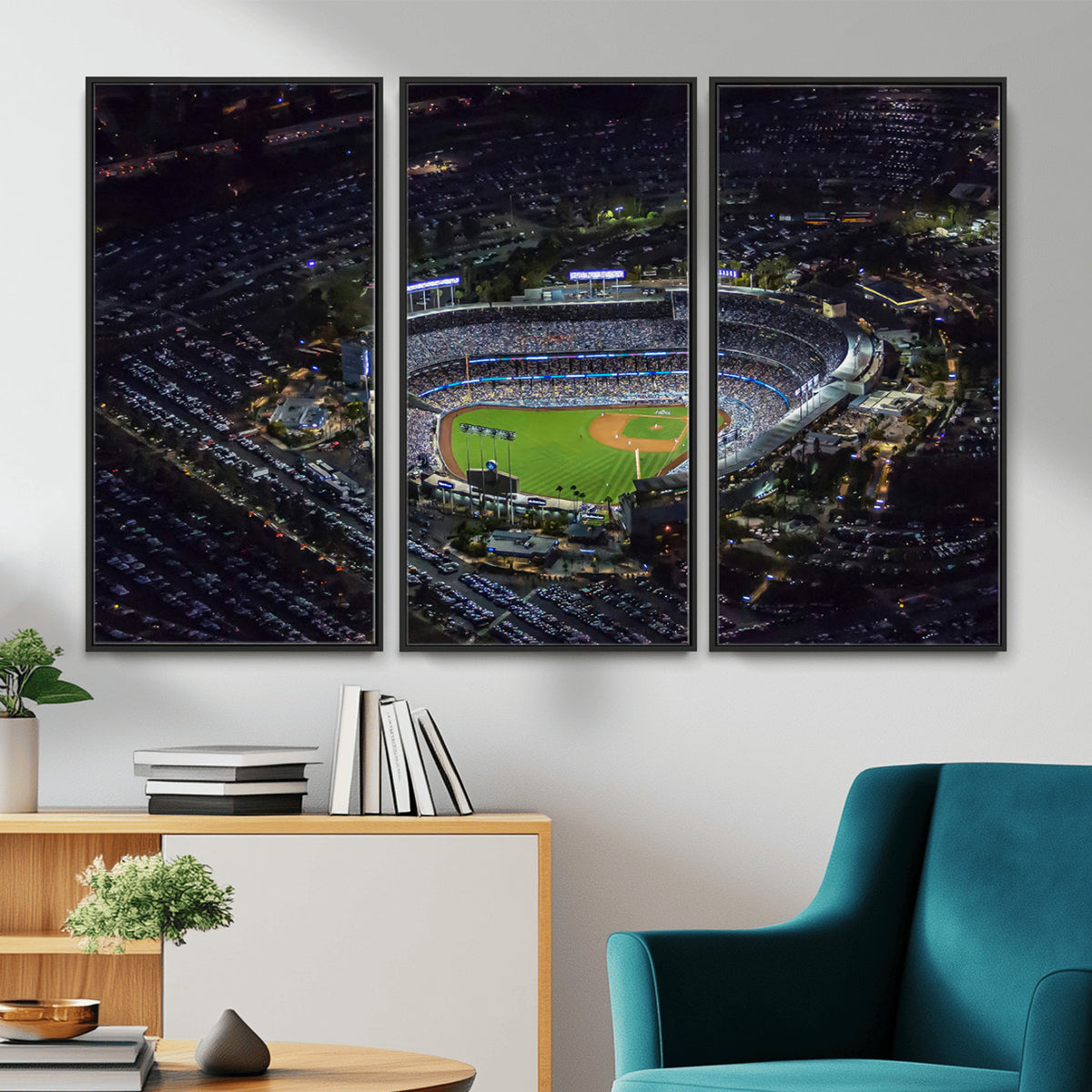 20932-MGV-CV-36X24 - Los Angeles Dodgers Dodger Stadium Wall Art Canvas Print