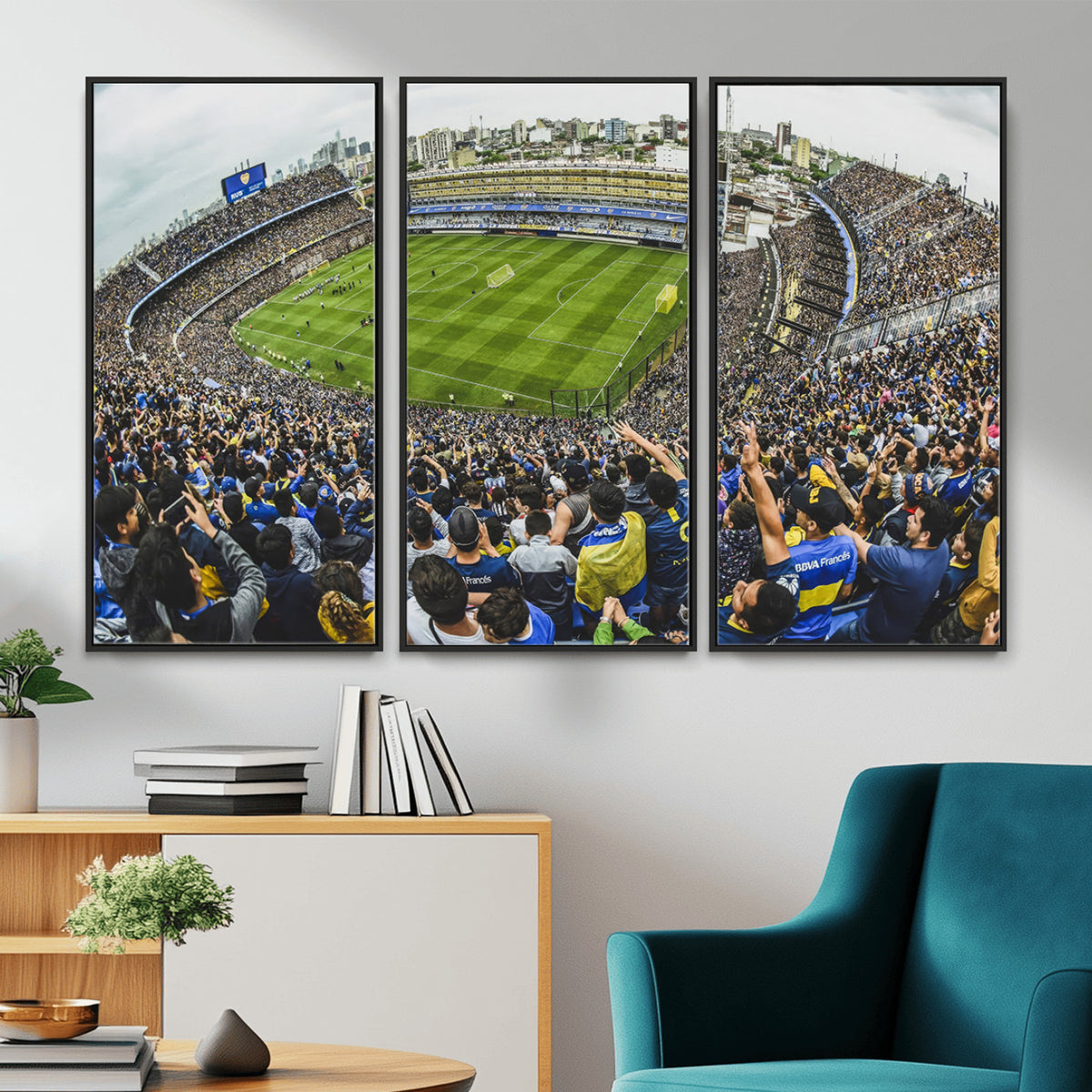 63839-MGV-CV-36X24 - Boca Juniors Soccer Team Print Wall Art, Buenos Aires Bombonera Stadium