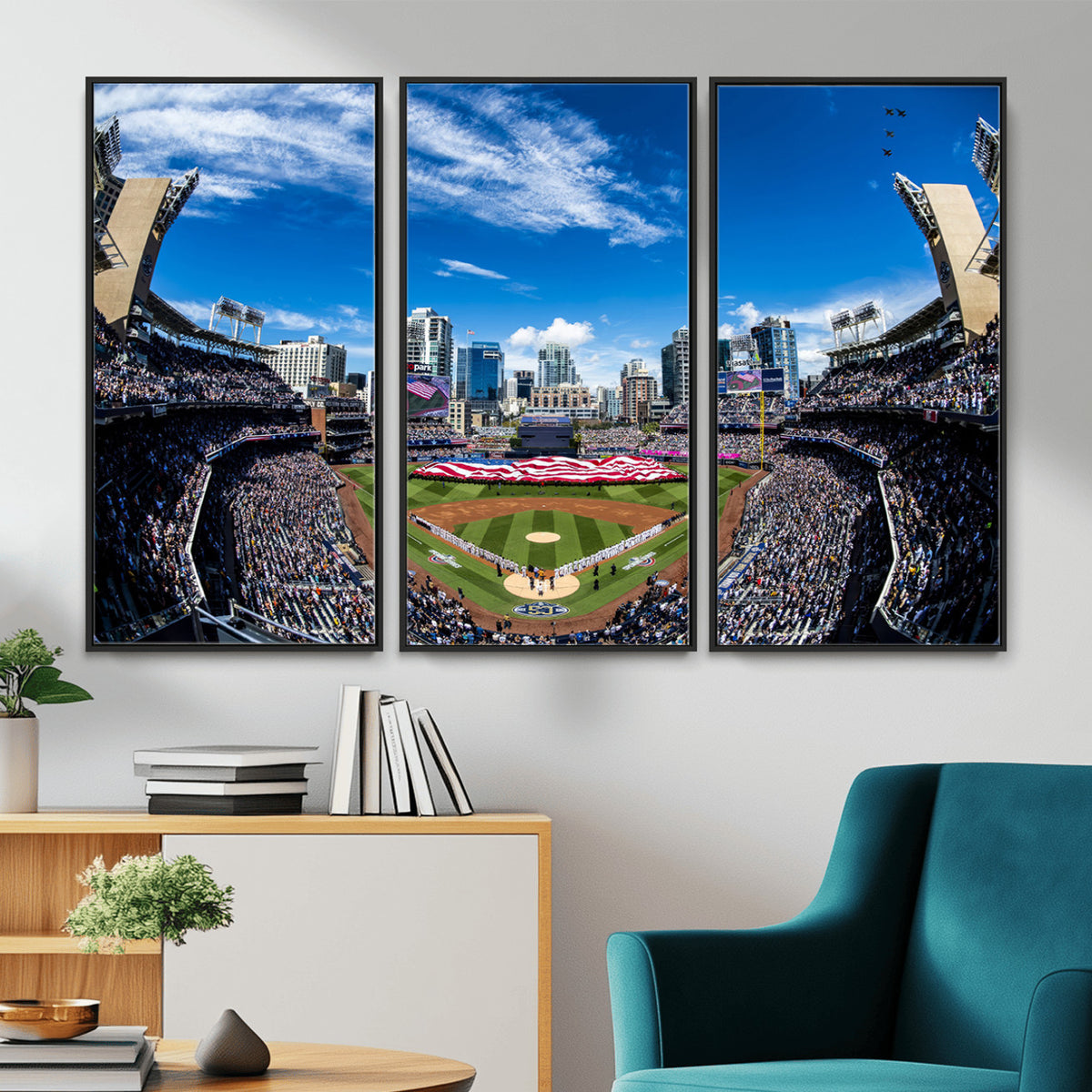 52297-MGV-CV-36X24 - San Diego Padres Baseball Team Print, Petco Park Stadium