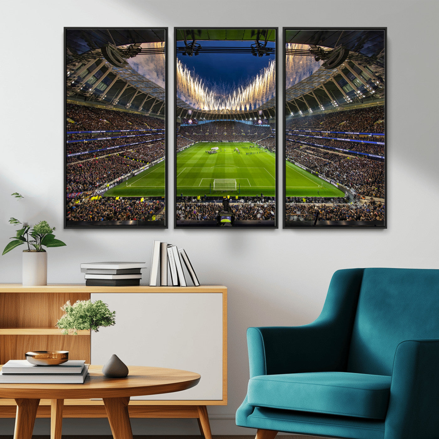 MGV-FC-48X32-3P - Tottenham Hotspur Football Team Print - London Tottenham Hotspur Stadium Wall Art Canvas Print