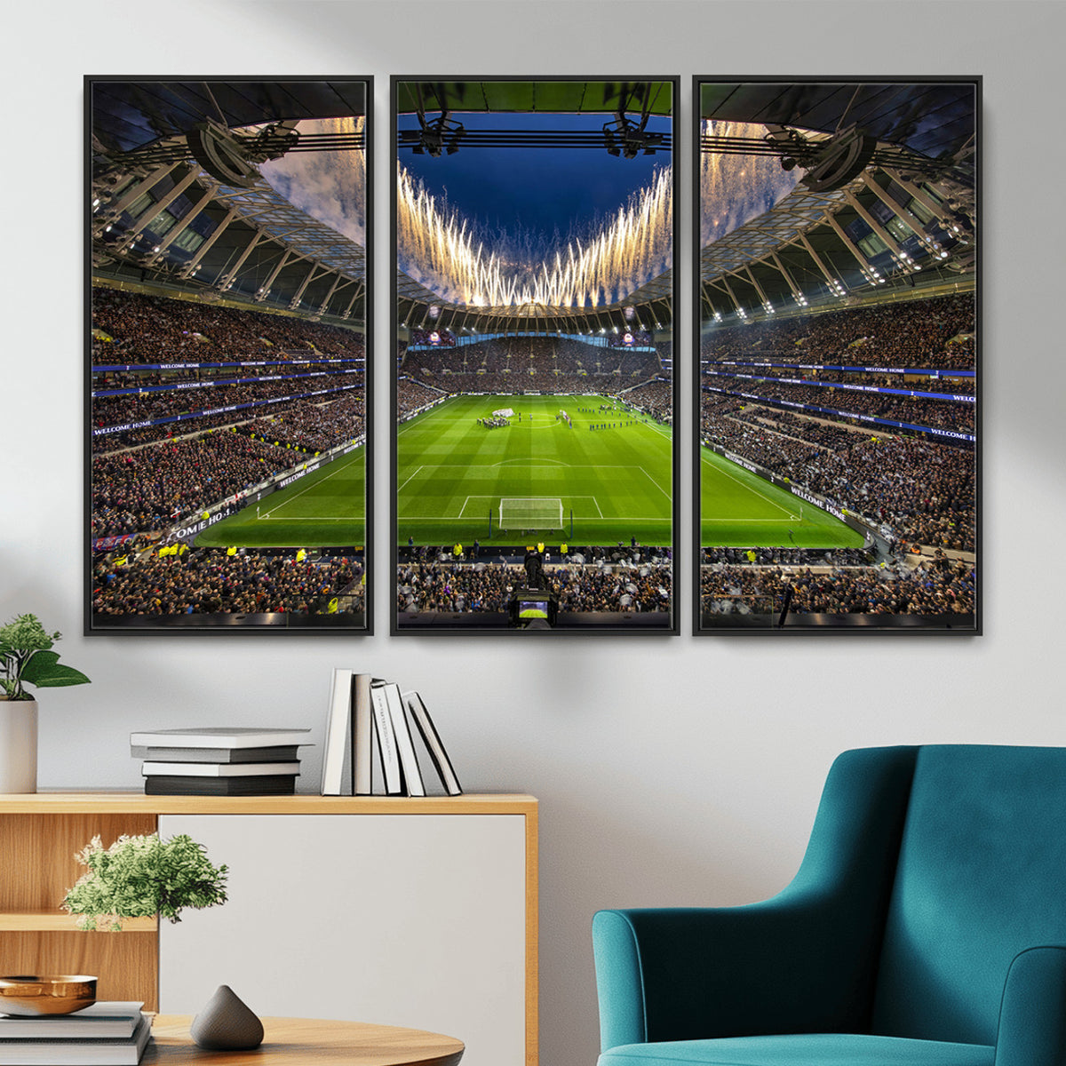 40157-MGV-CV-36X24 - Tottenham Hotspur Football Team Print, London Tottenham Hotspur Stadium Wall Art