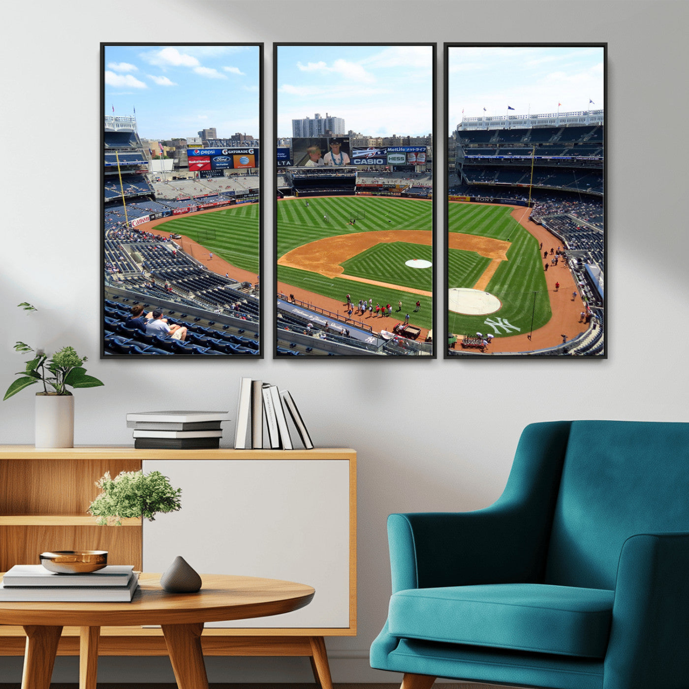 MGV-FC-48X32-3P - Buffalo Bills Stadium Wall Art - Buffalo Bills Decor- NFL Fans Gift, Perfect Sports Decor for Living