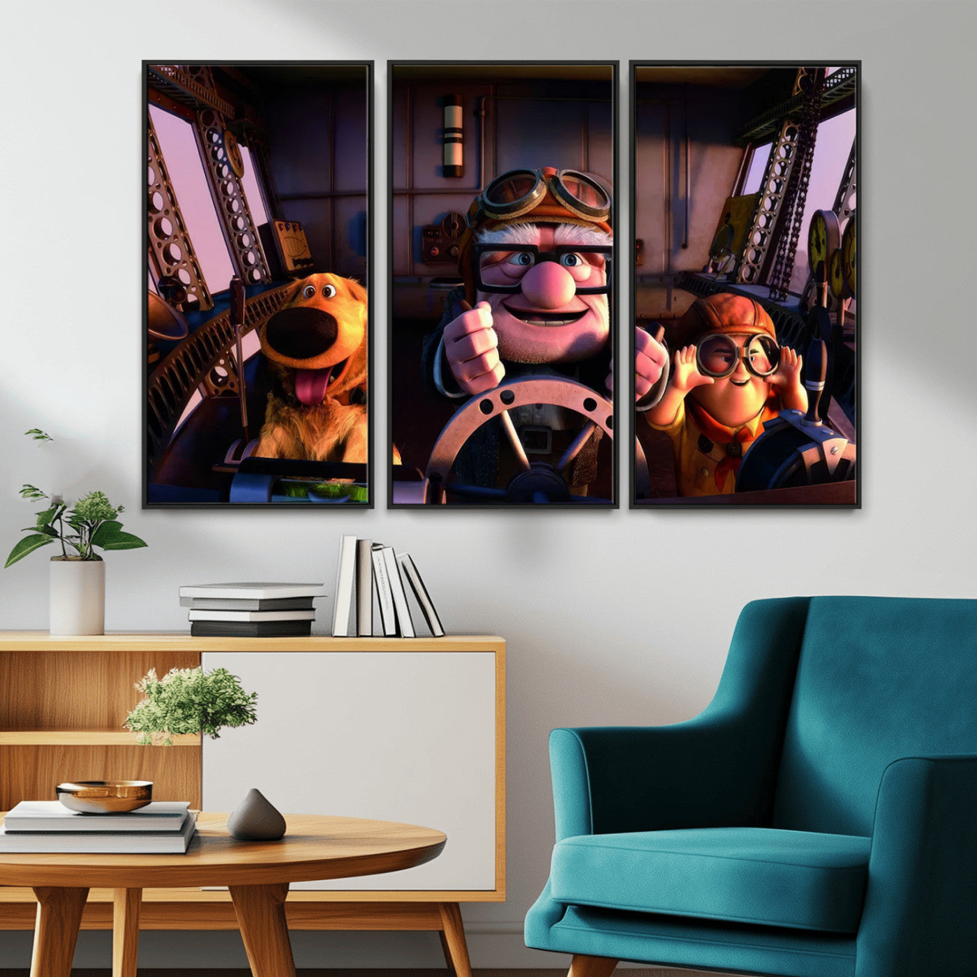 MGV-FC-48X32-3P - Carl Russel And Dog, Movie Up Poster, Movie Up Wall Art, Movie Up Poster Print, Carl