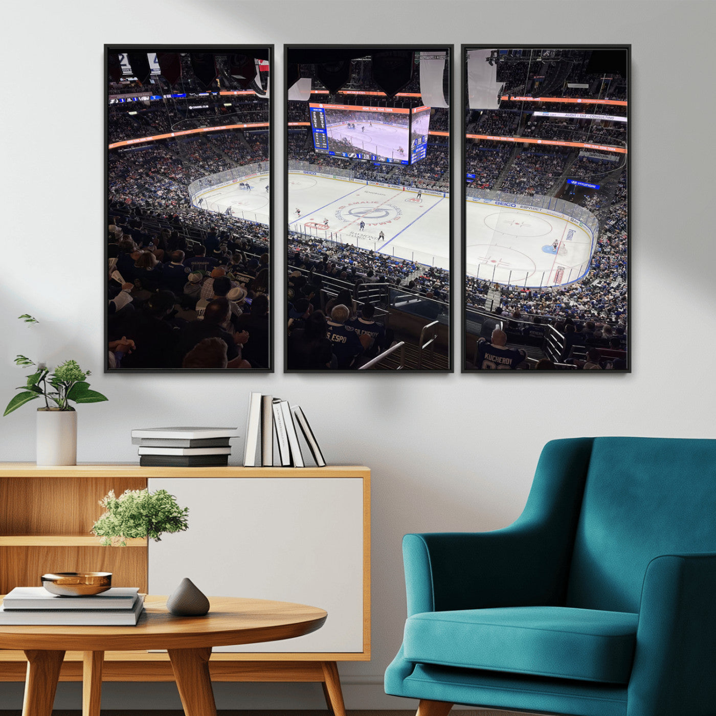 MGV-FC-48X32-3P - Amalie Arena Florida Wall Art Canvas Print - NHL Hockey Stadium Print