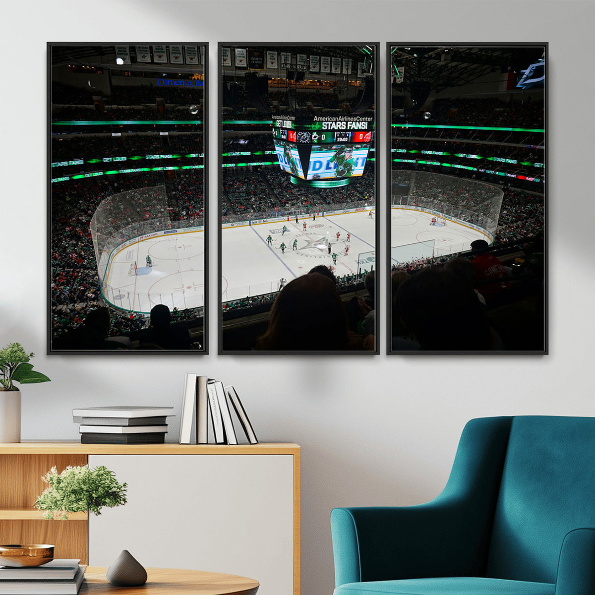 13876-MGV-CV-36X24 - American Airlines Center Dallas Stars Wall Art Canvas Print