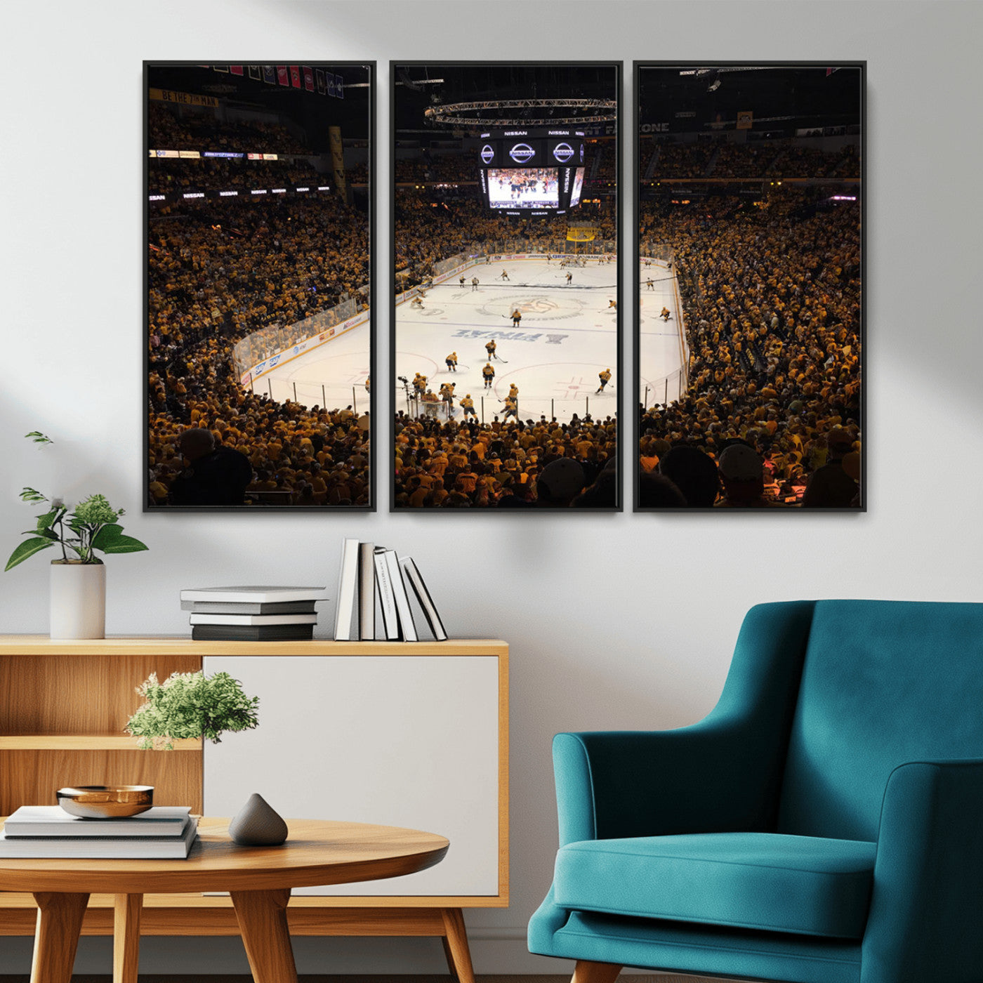 MGV-FC-48X32-3P - Bridgestone Arena - Nashville Predators Hockey Team Print - Nashville Wall Art Canvas Print