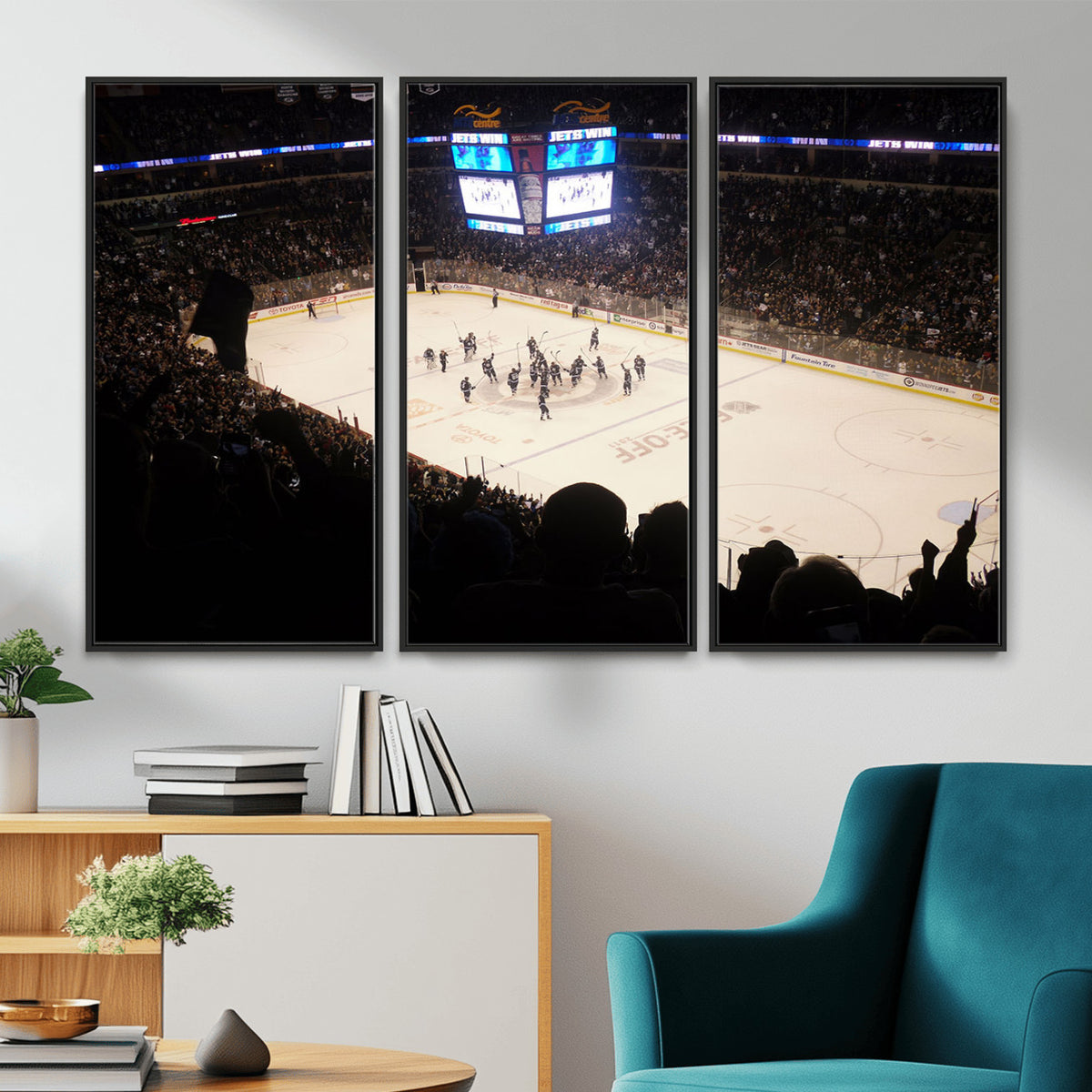 22497-MGV-CV-36X24 - Canada Life Centre Wall Art | Winnipeg Jets Hockey Team Print Canvas | Ready to Hang | Winnipeg Wall