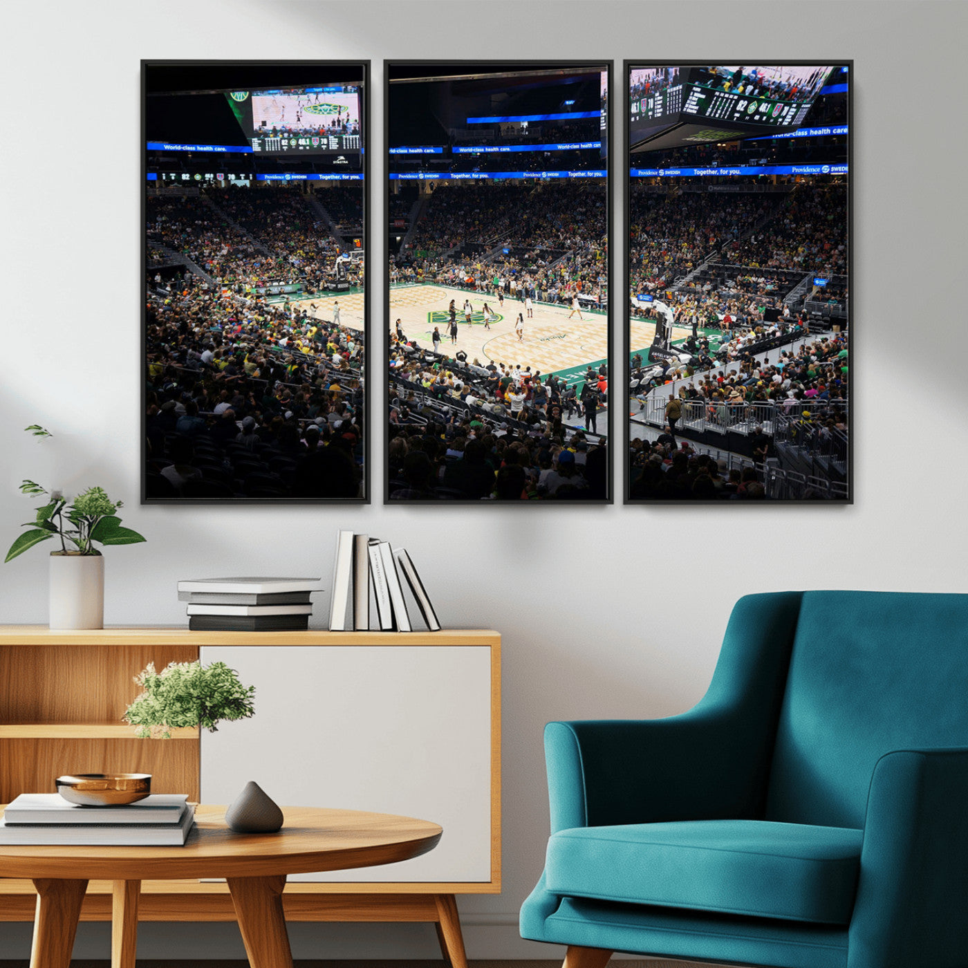 MGV-FC-48X32-3P - Climate Pledge Arena | Washington Seattle Kraken Hockey Stadium Wall Art | Canvas Print | Ready to