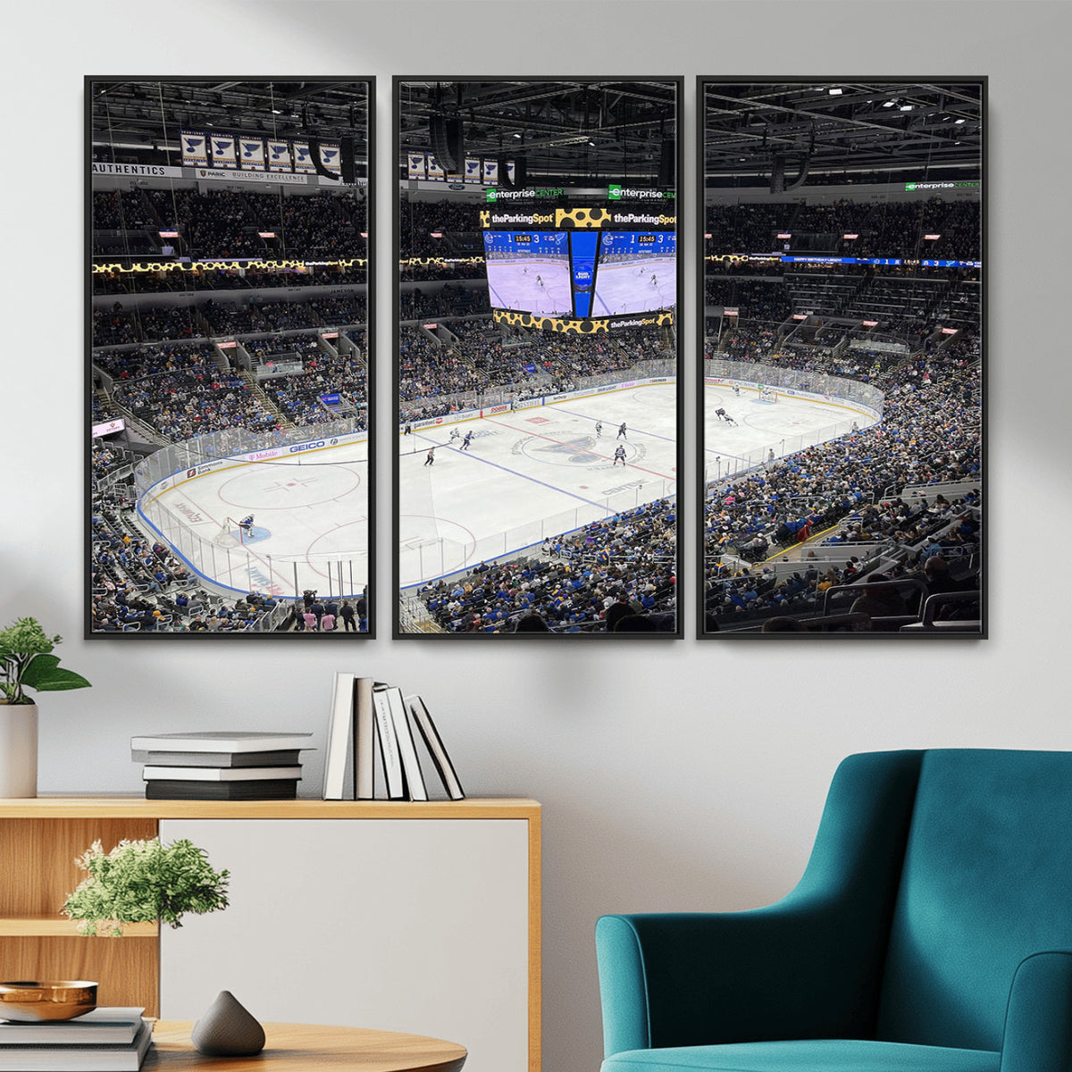 75222-MGV-CV-36X24 - Enterprise Center Missouri St. Louis Blues Hockey Stadium