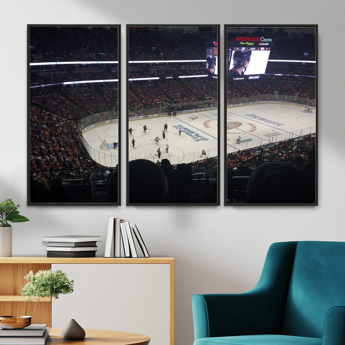 24634-MGV-CV-36X24 - Honda Center California Anaheim Ducks Hockey Stadium Wall Art