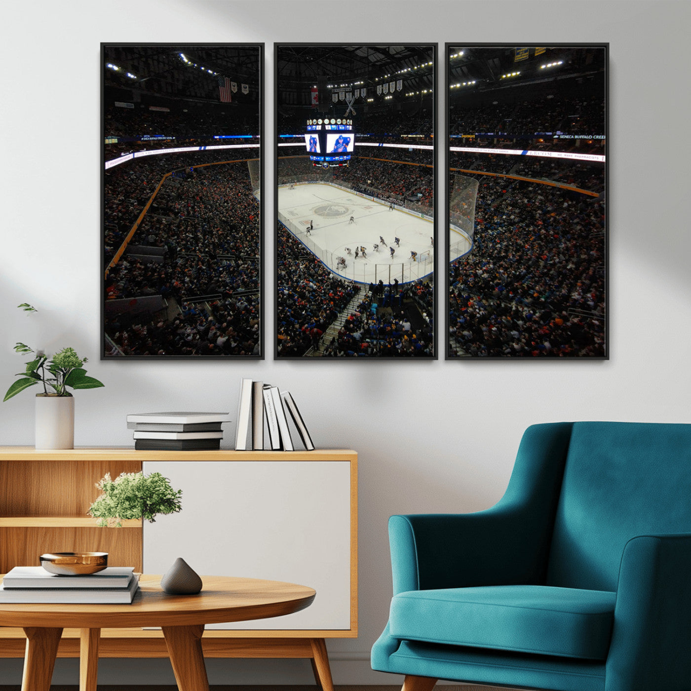 MGV-FC-48X32-3P - KeyBank Center New York Buffalo Sabres Hockey Stadium Canvas Print Wall Art
