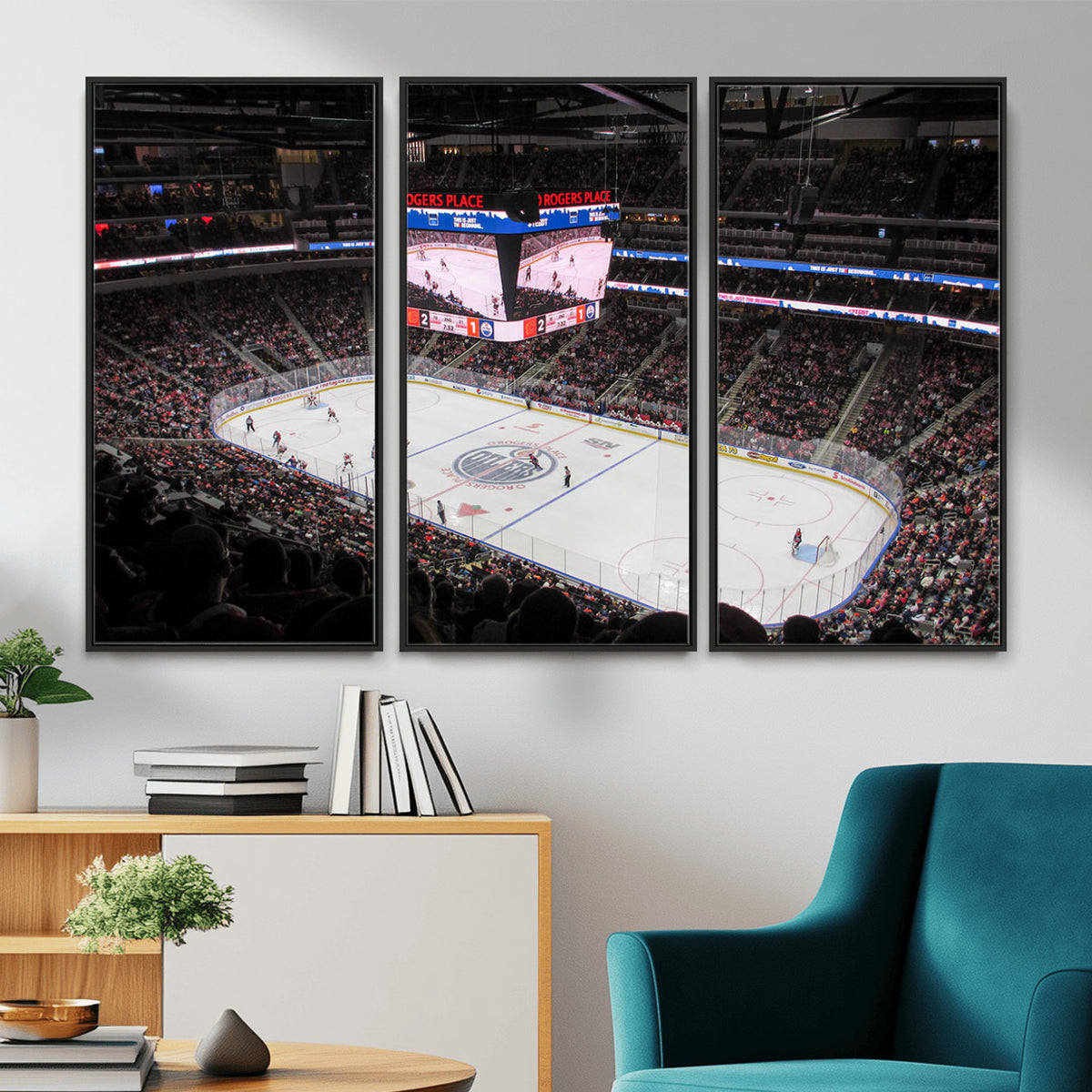 71180-MGV-CV-36X24 - Rogers Place Edmonton Oilers Ice Hockey Stadium Wall Art