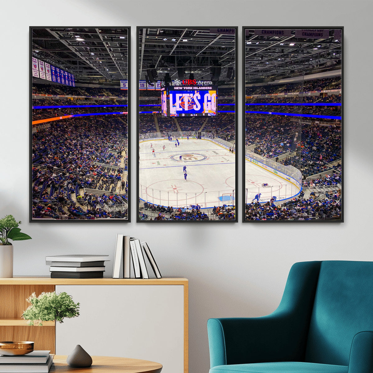 78692-MGV-CV-36X24 - UBS Arena Elmont New York Islanders Ice Hockey Wall Art, UBS Arena Elmont Wall Art Canvas Print