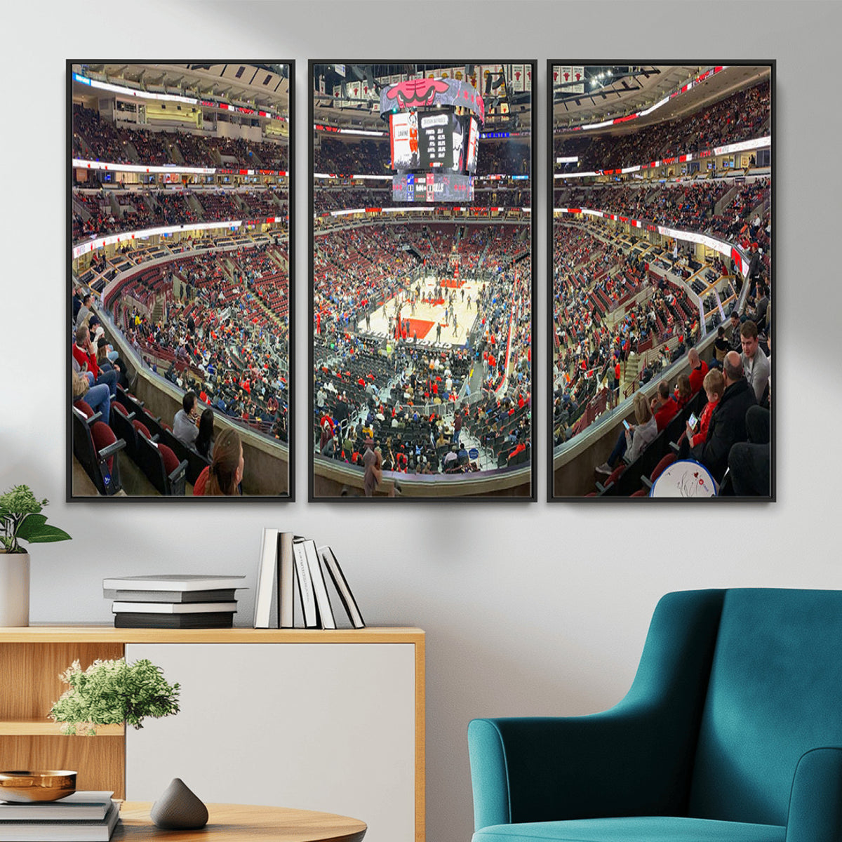 43481-MGV-CV-36X24 - United Center Chicago Bulls Stadium Wall Art Canvas Print