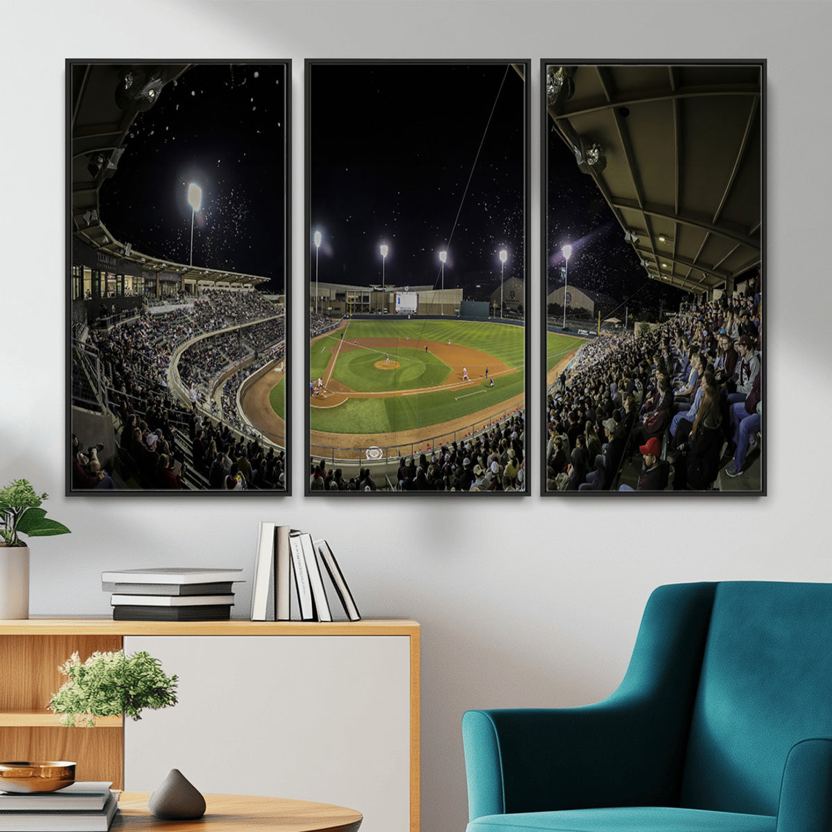 10262-MGV-CV-36X24 - Olsen Field at Blue Bell Park - Texas A&M Aggies Baseball Stadium Wall Art Canvas Print