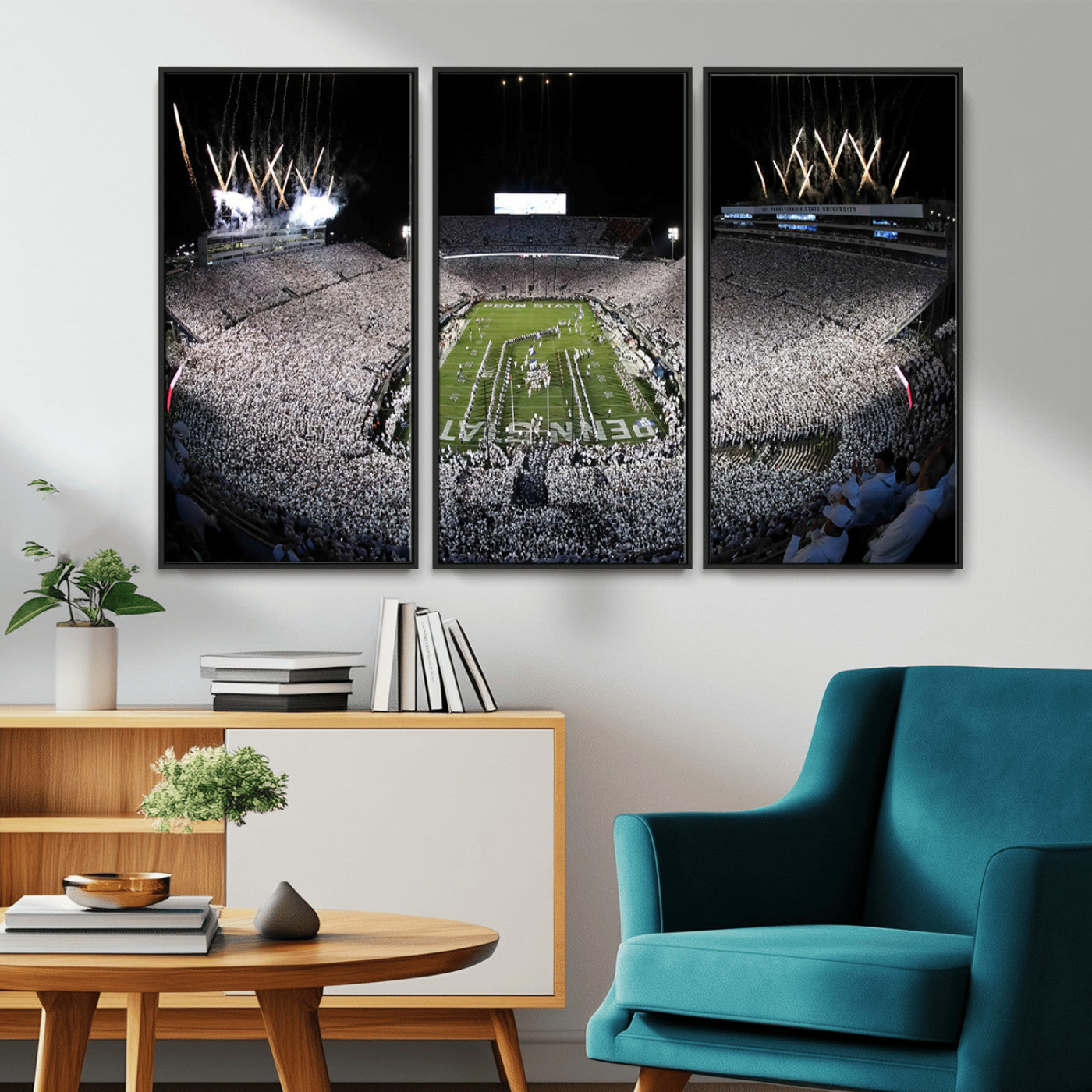 84537-MGV-CV-36X24-Penn State Beaver Stadium Canvas Wall Art - Nittany Lions Football Print