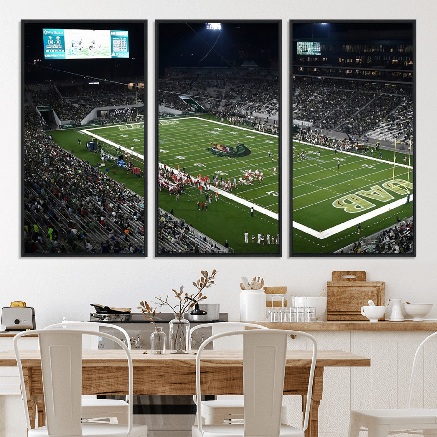 81740-MGV-CV-36X24-UAB Blazers Football Team Print - Birmingham Protective Stadium Wall Art Canvas Print