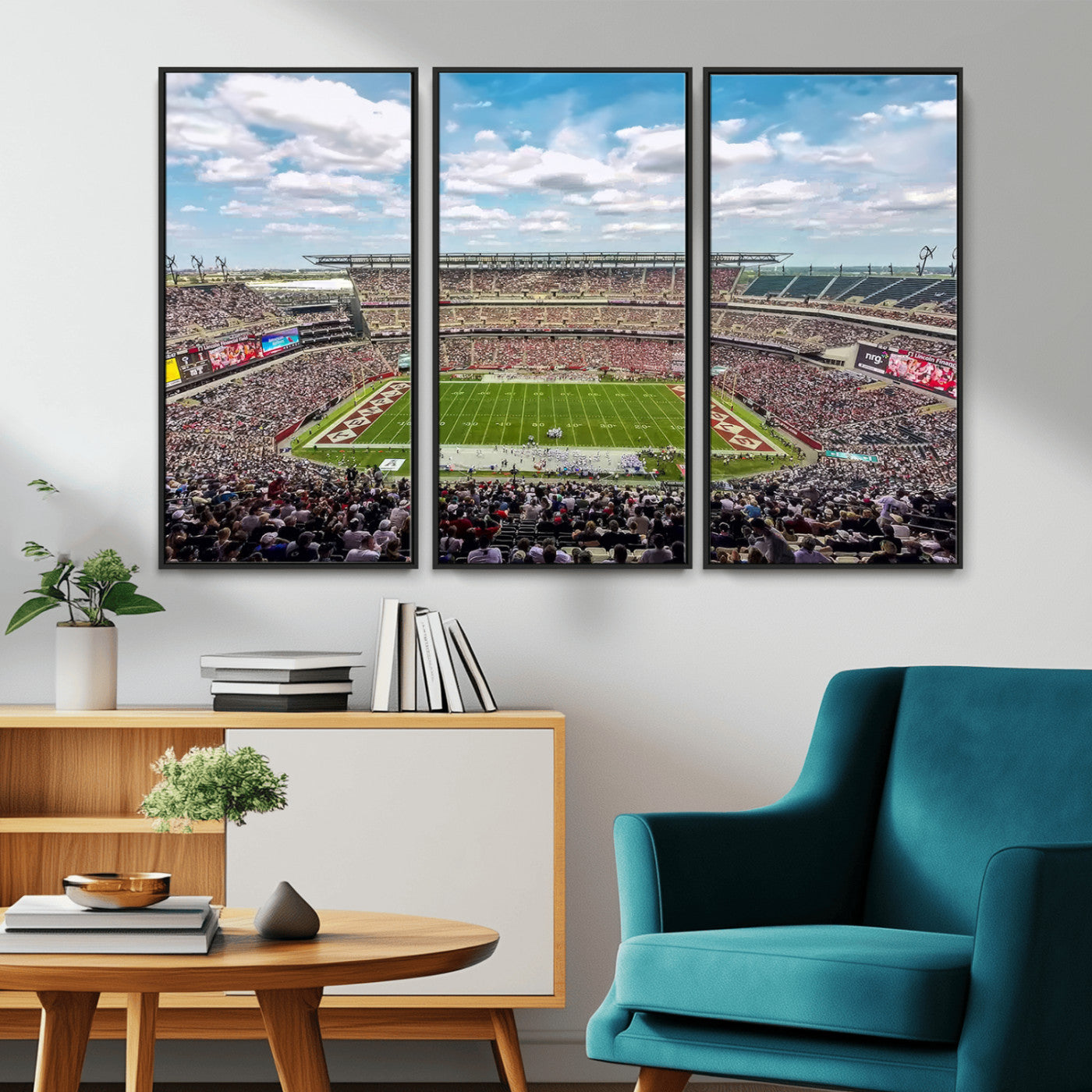 MGV-FC-48X32-3P - The Temple University Owls Athletics Team Print - Philadelphia Lincoln Financial Field Stadium Wall