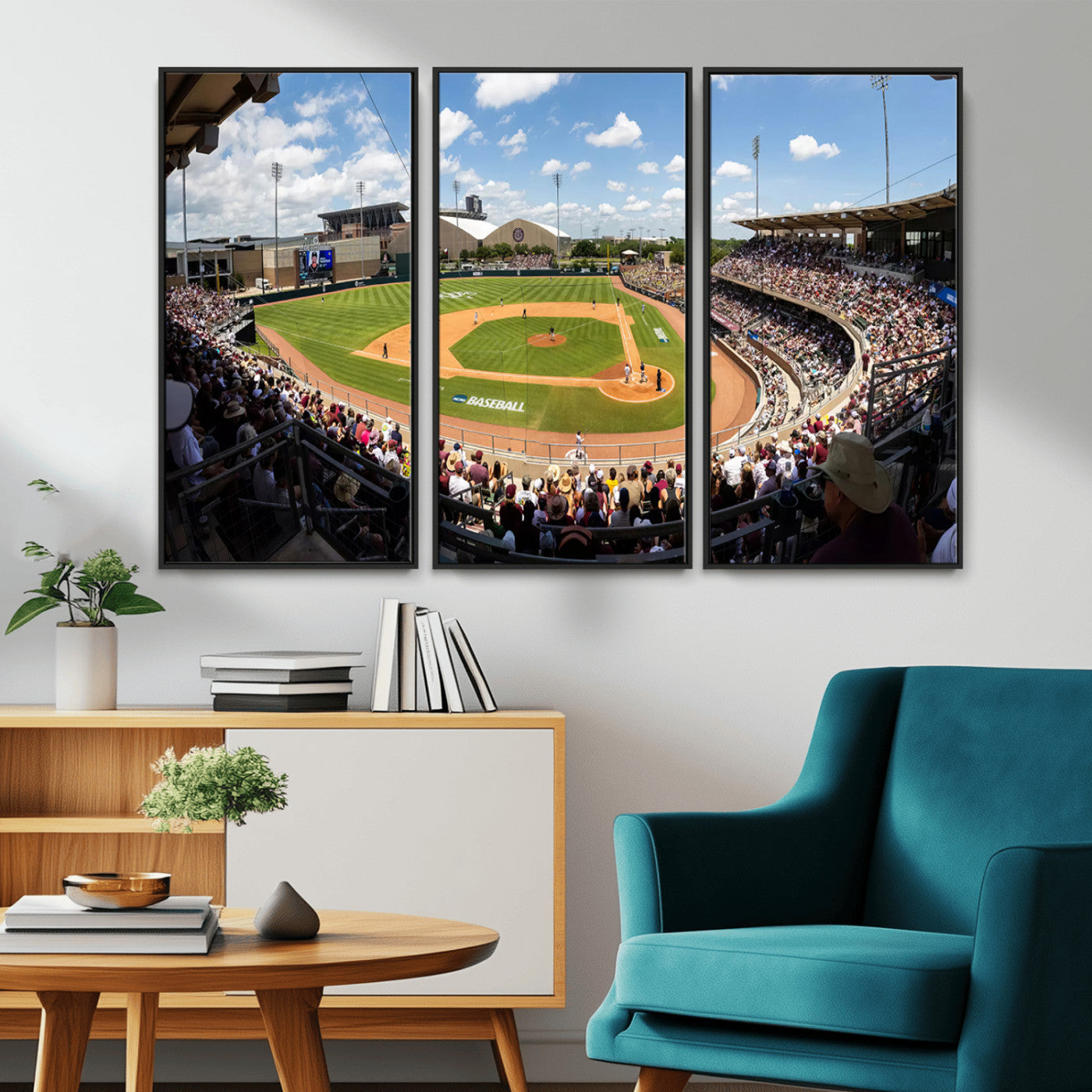 MGV-FC-48X32-3P - The Texas A&M University Aggies Athletics Team Print - College Station Kyle Field Wall Art Canvas