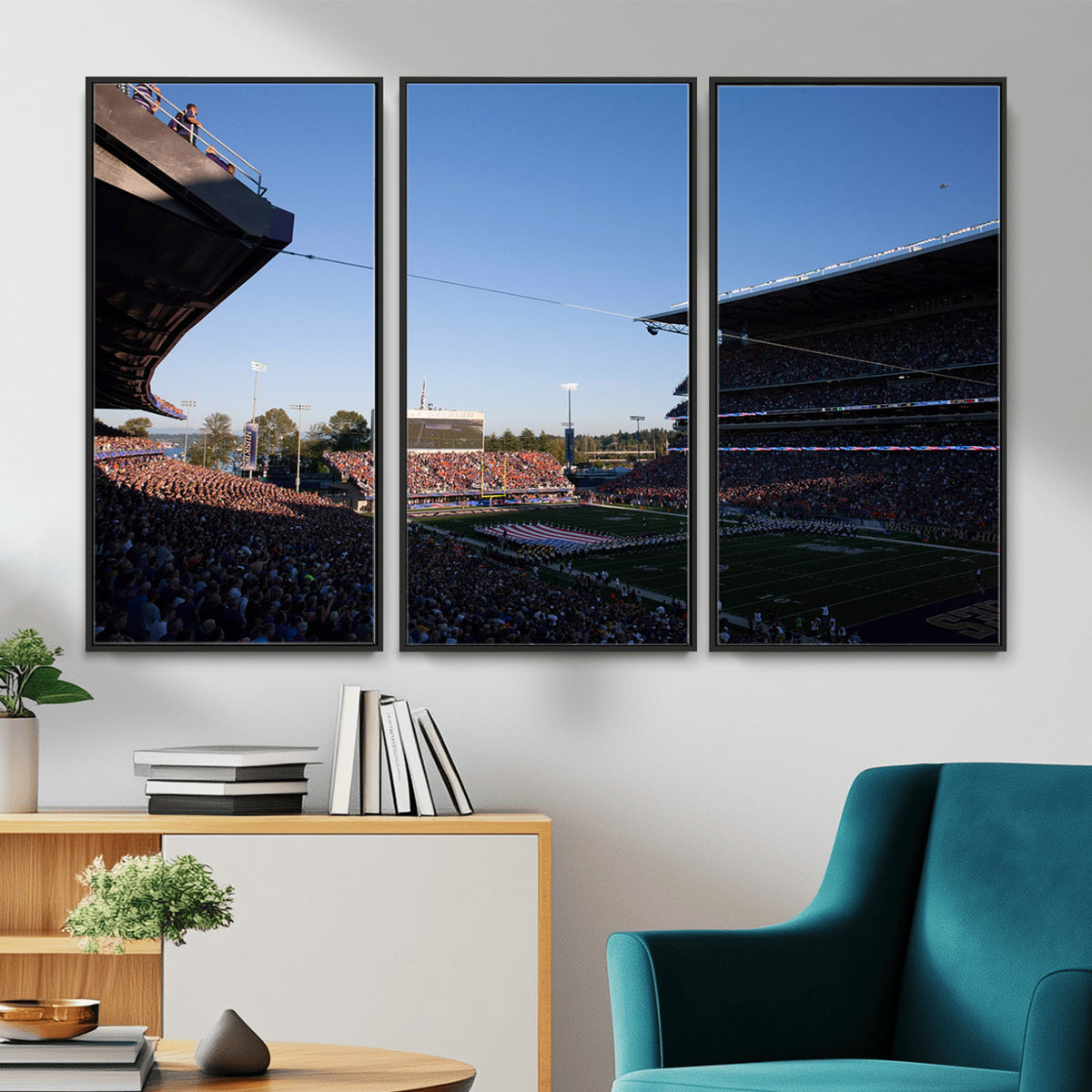 55028-MGV-CV-36X24 - The University of Washington Huskies Football Team Print
