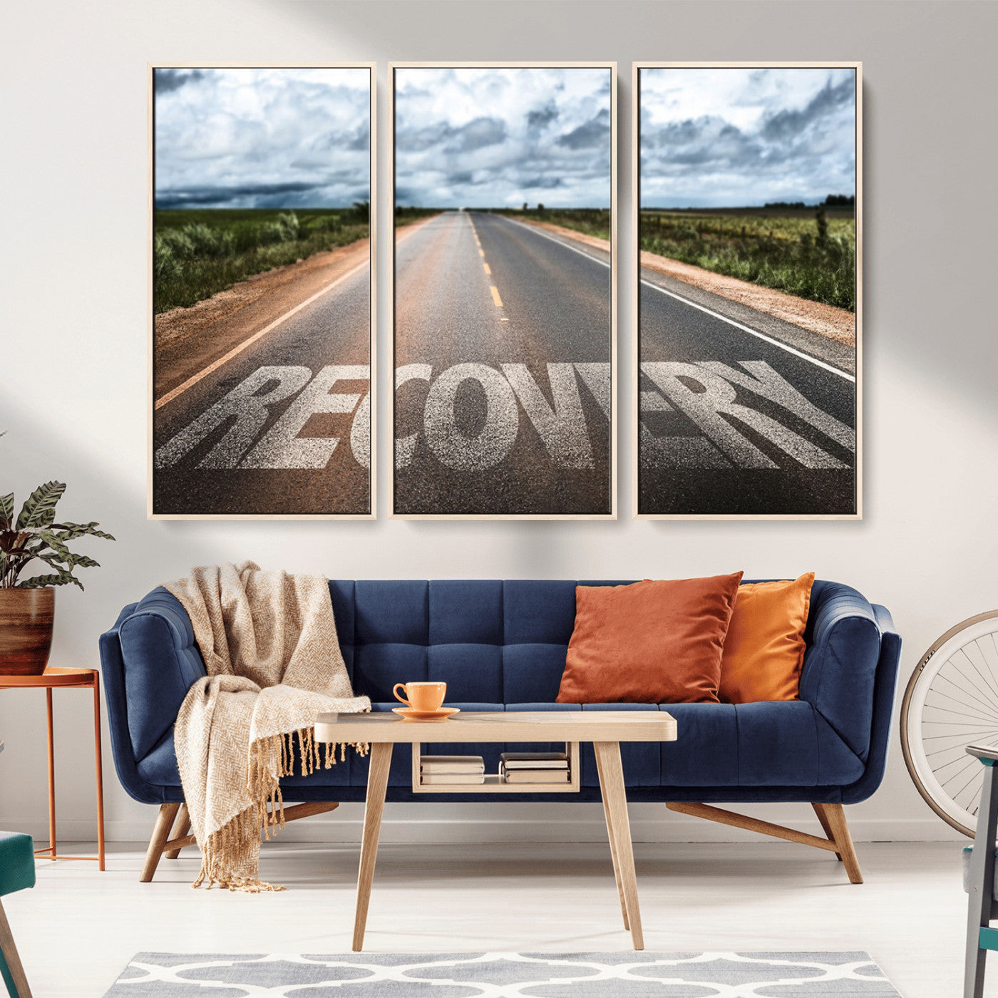 MGV-FC-48X32-3P - Recovery Road Wall Art Canvas Print