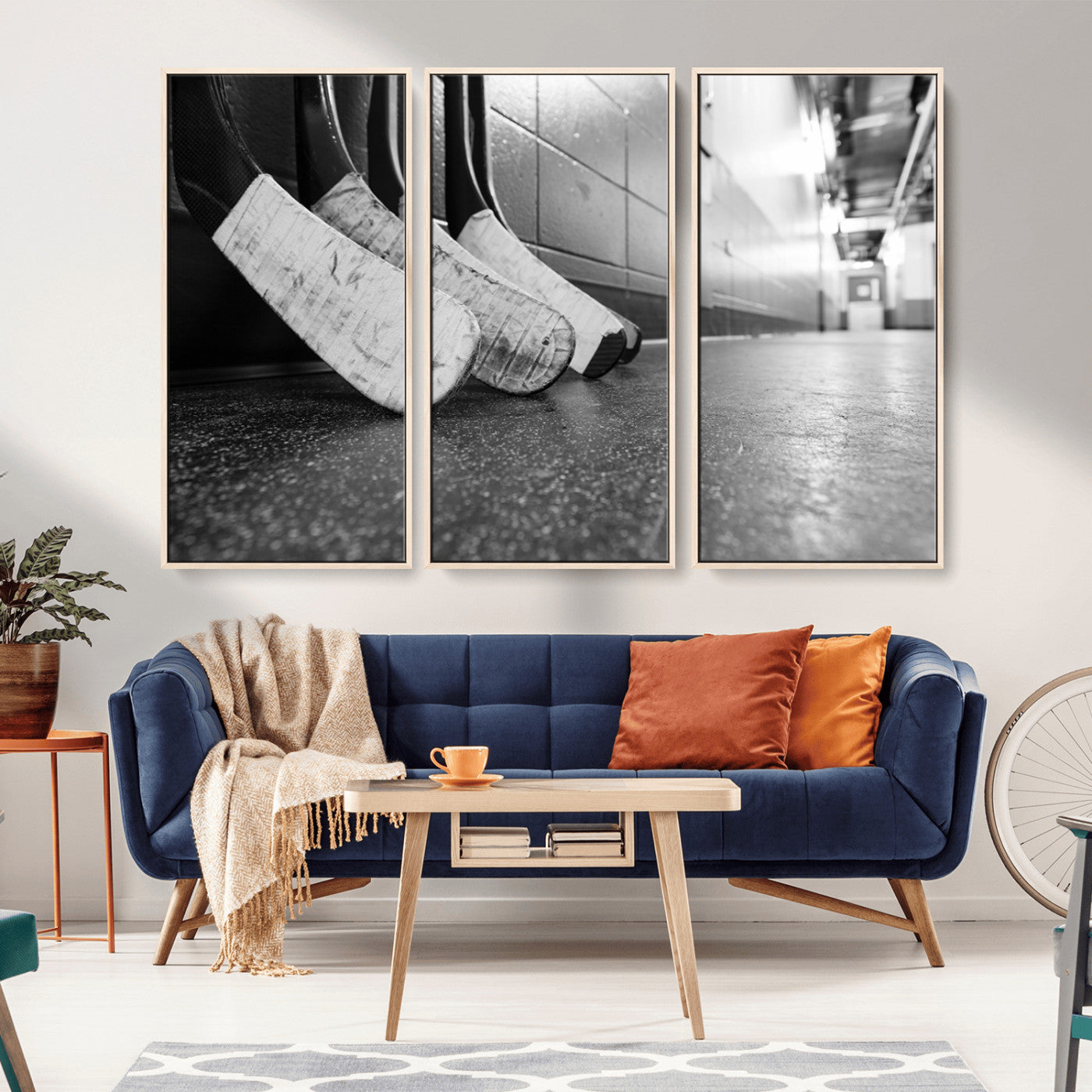 MGV-FC-48X32-3P - Ice Hockey Wall Art Canvas Print