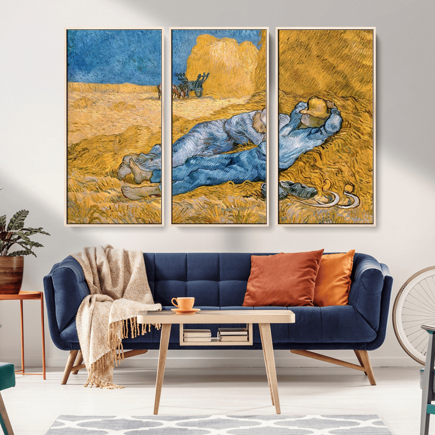 MGV-FC-48X32-3P - Master Artist Vincent Van Gogh Nature Wilderness Illustrs Fine Art Canvas Print