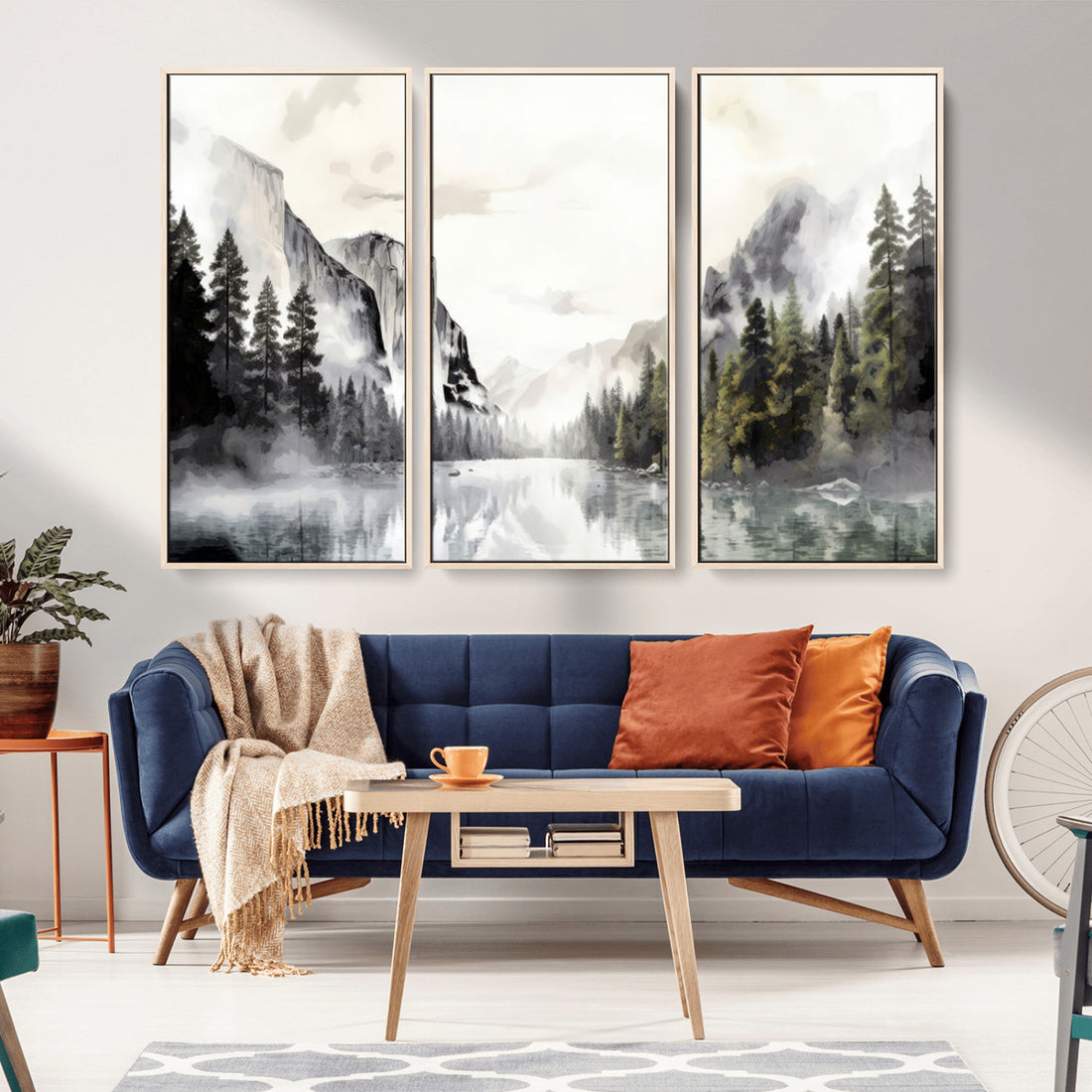 Yosemite Valley Wall Art Canvas Print, Framed and Ready to Hang