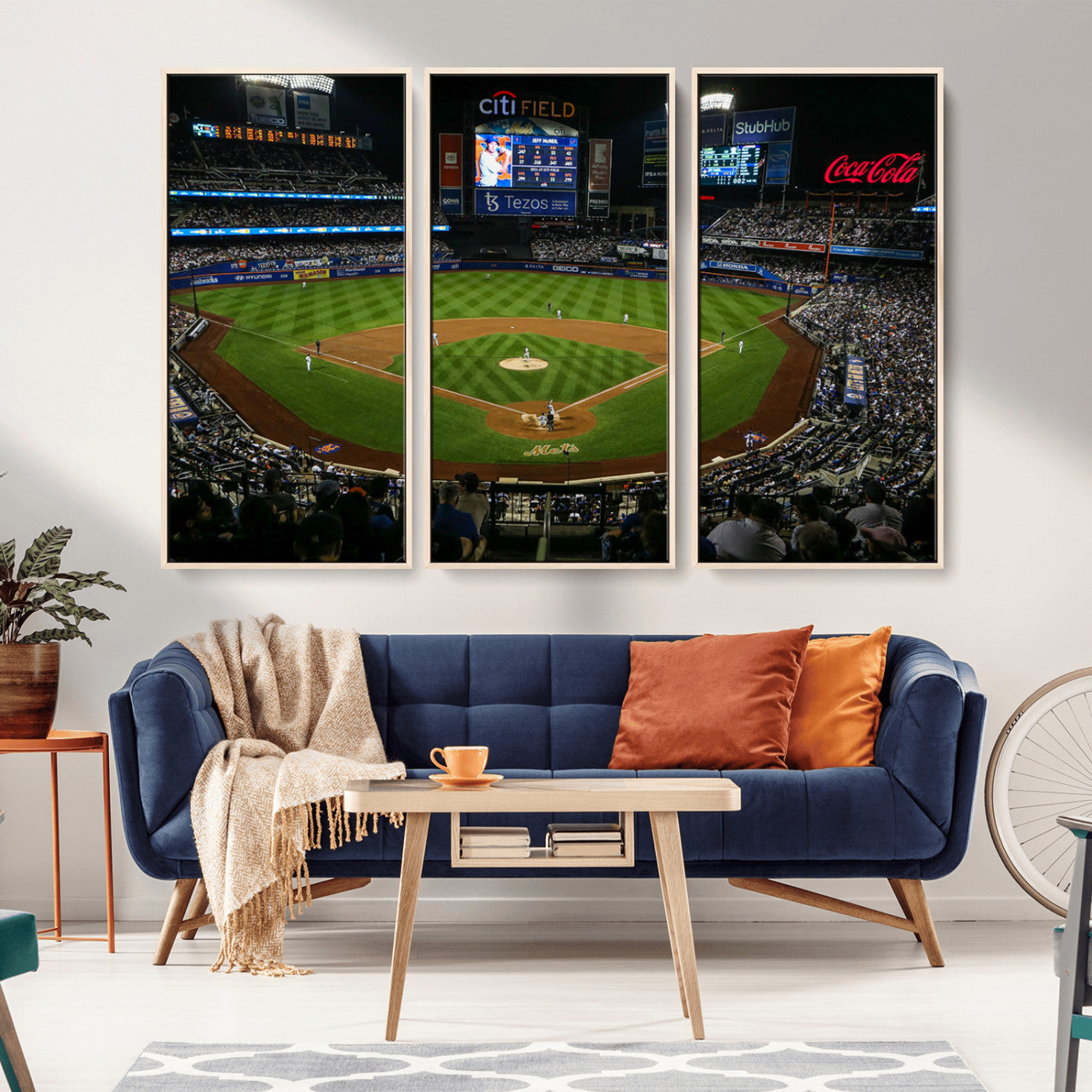MGV-FC-48X32-3P - Oakland Athletics Baseball Team Print - RingCentral Coliseum Stadium Wall Art Canvas Print