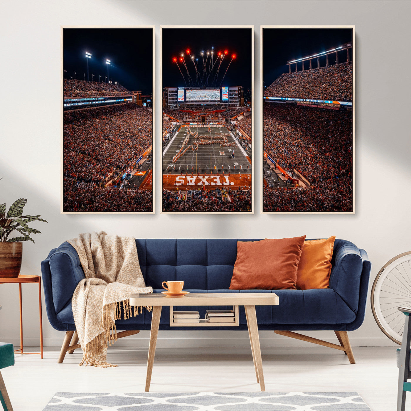 MGV-FC-48X32-3P - Texas Memorial Stadium Wall Art Canvas Print