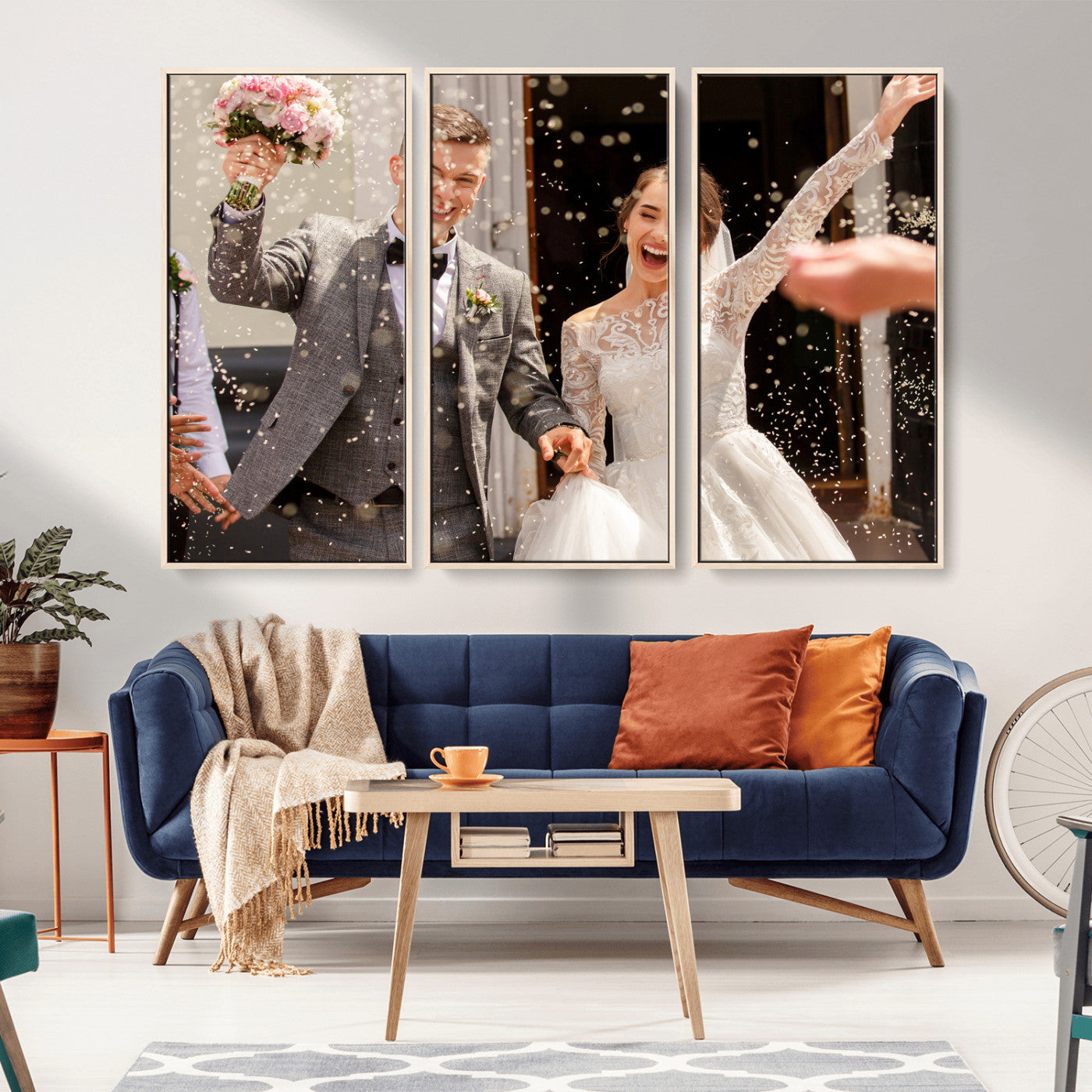 Framed Create Your Canvas Print - Personalized Wall Art for Home Decor Wall Art Print, Create Your Own Photo Canvas Print