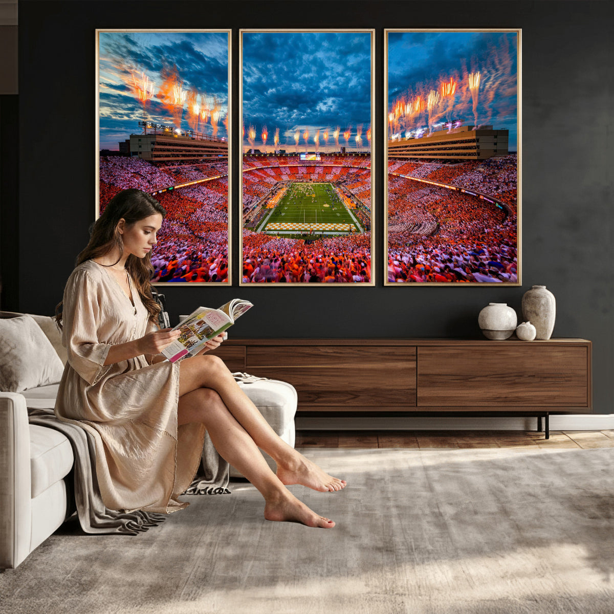 94266219-MGV-CV-36X24 - Tennessee Neyland Stadium Wall Art, Sports Arena Canvas