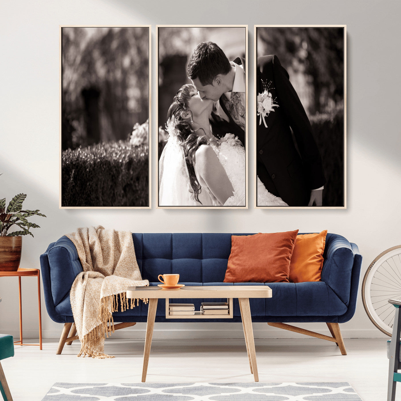MGV-FC-48X32-3P - Create Your Own Photo Canvas Print - Personalized Wall Art for Home Decor Wall Art Print, Create