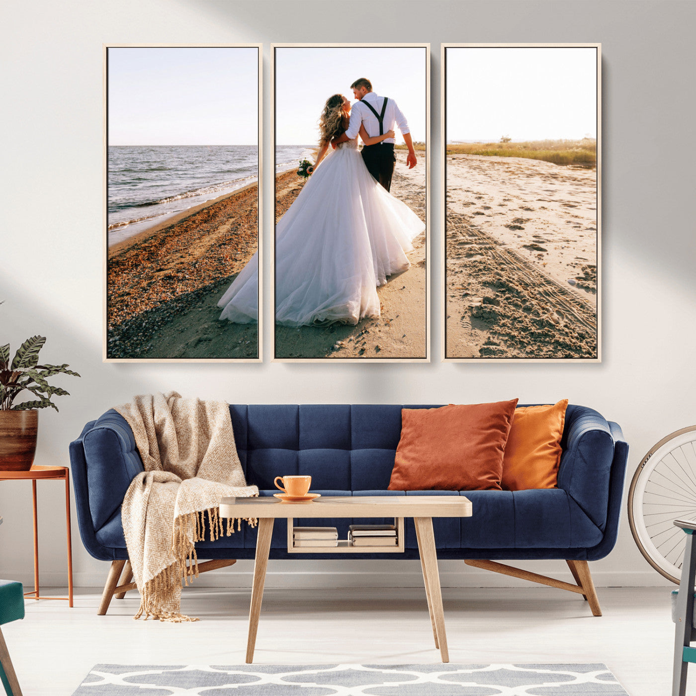 CSTM6030-MGV-FC-48X32-3P_Natural-Personalized Custom Photo Print - Customize Wall Art for Home Decor Wall Art Print, Create Your Own